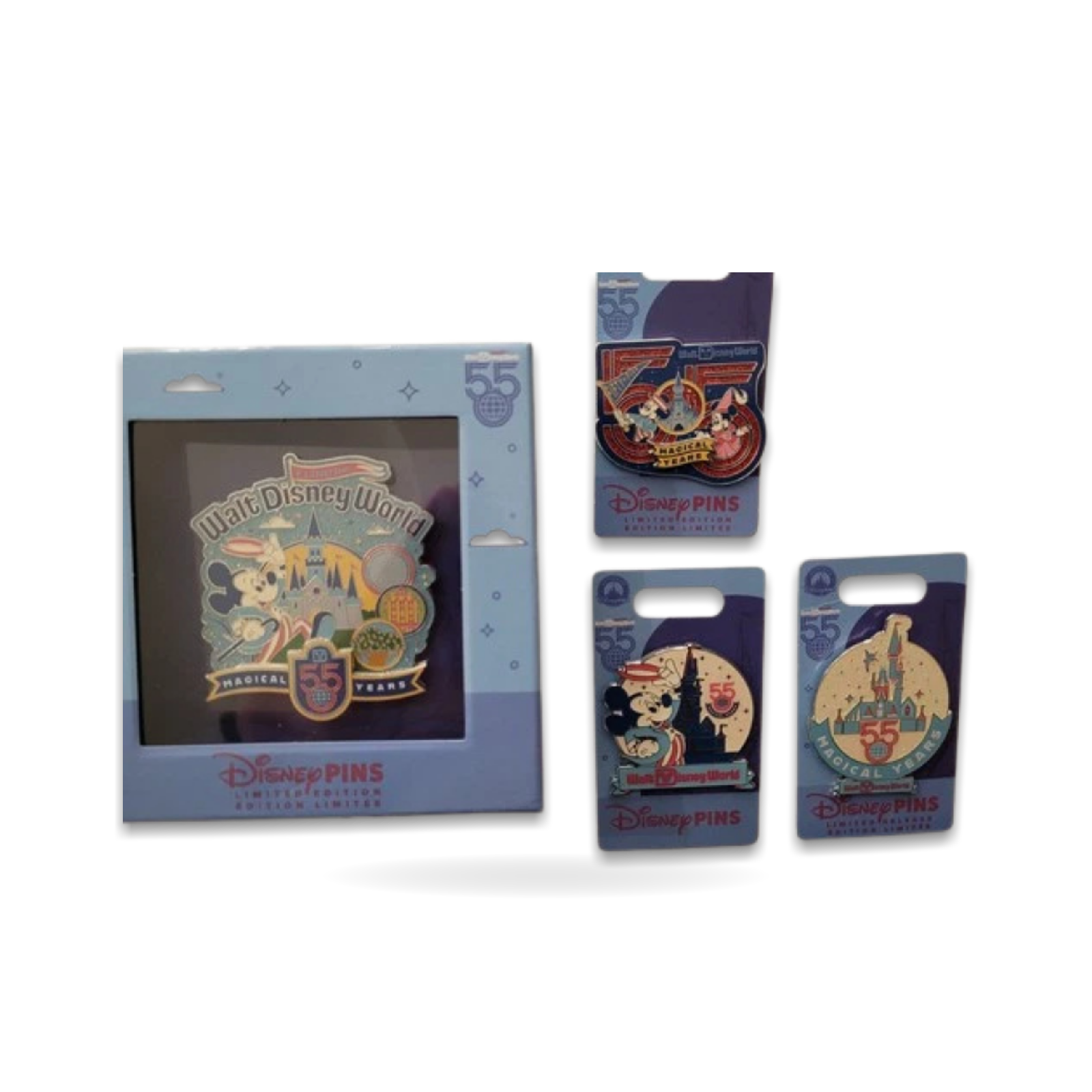 55th anniversary four-piece pin set
