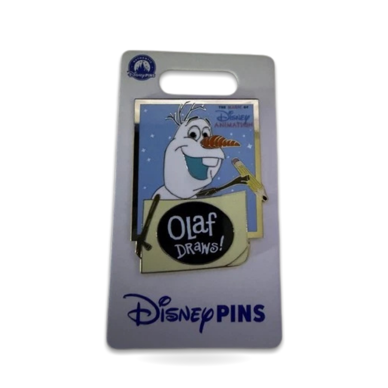 Frozen Olaf Draws Magic Of Animation Trading Pin