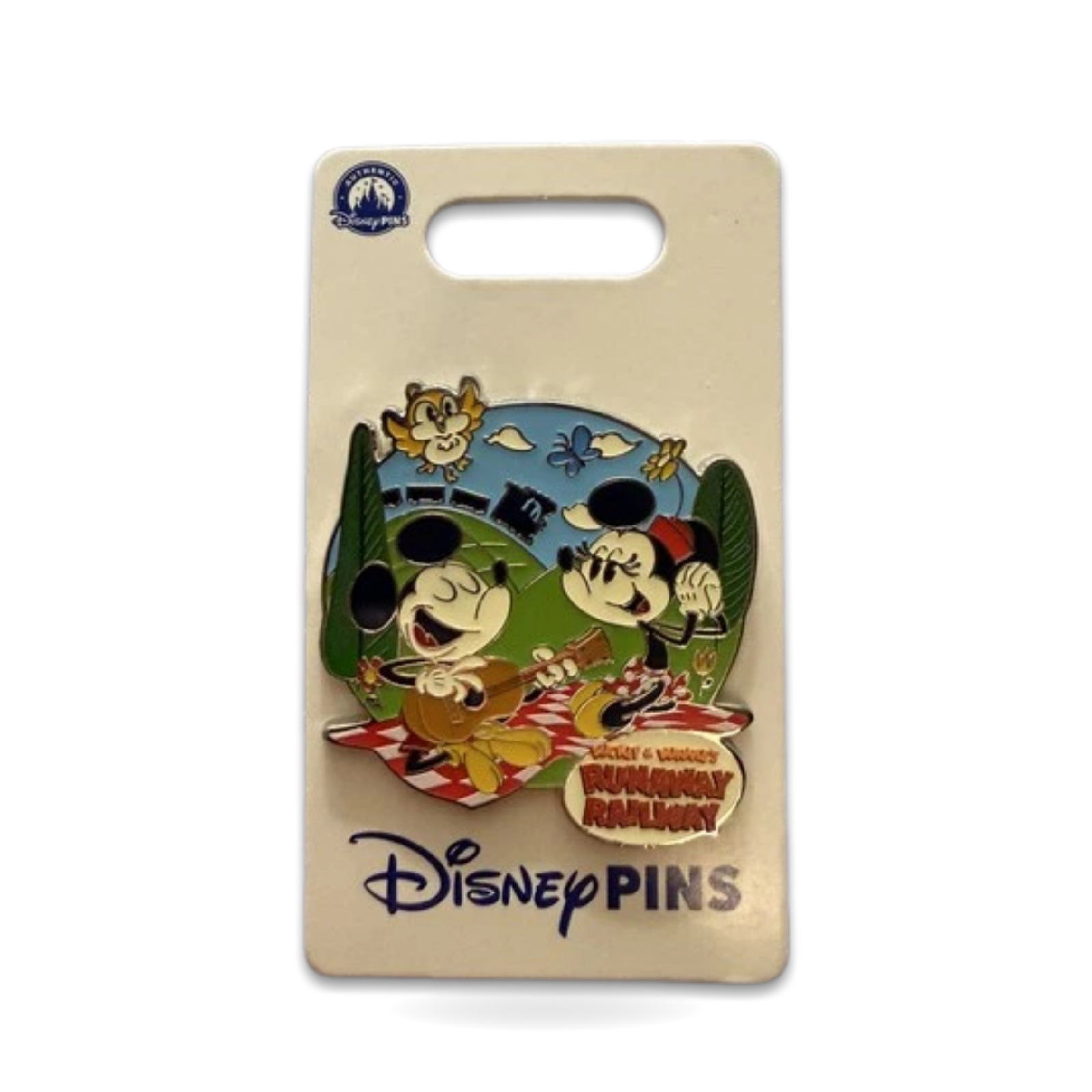 Mickey and Minnie Runaway Railway picnic pin