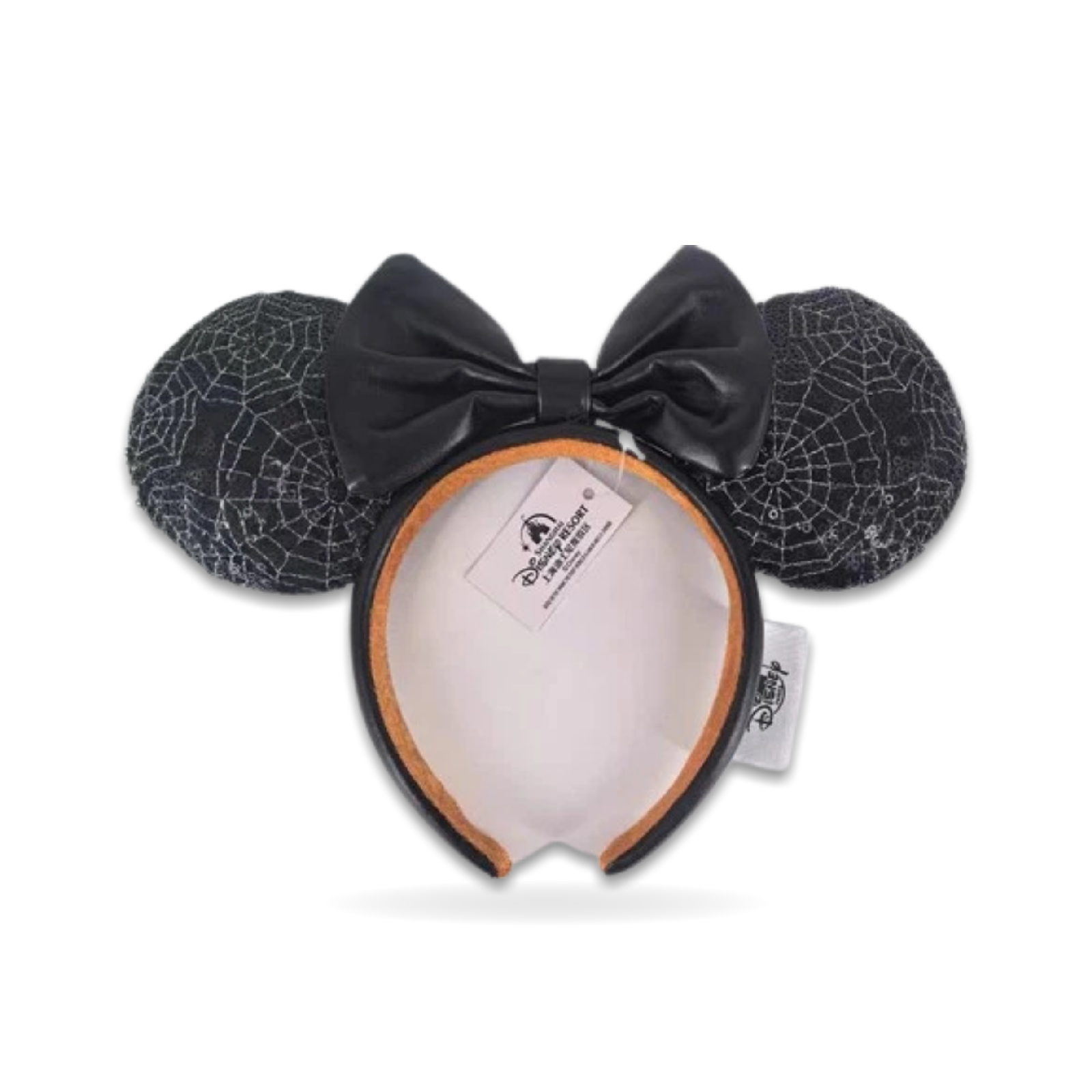 Minnie Mouse Ears Web Halloween Black Ear Headwear