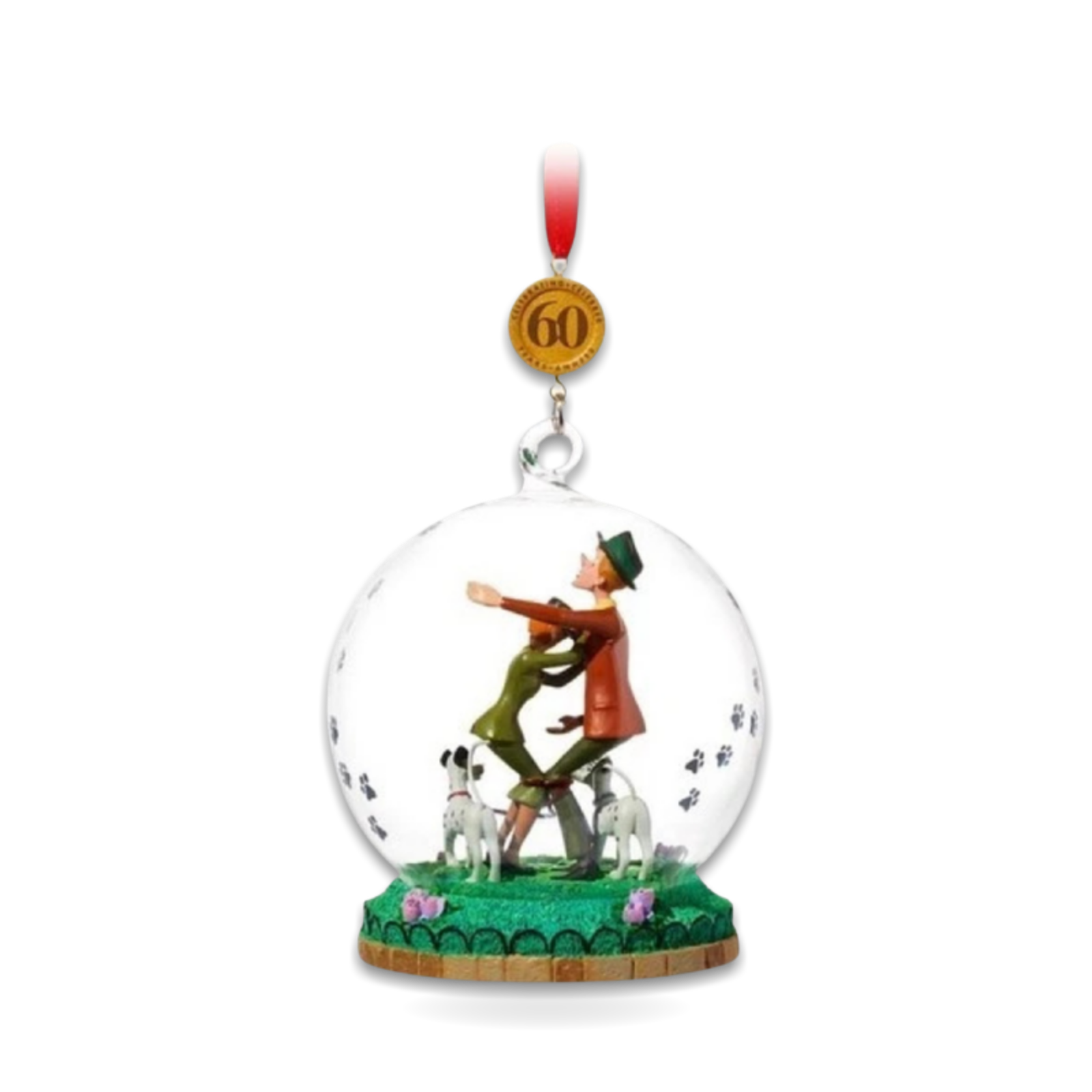 Sketchbook Christmas 101 Dalmatians 60th Anniversary Lb Seasonal Ornament