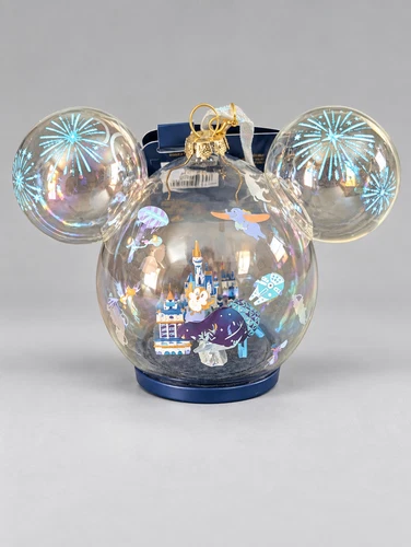 50th Anniversary Glass Mickey Seasonal Ornament