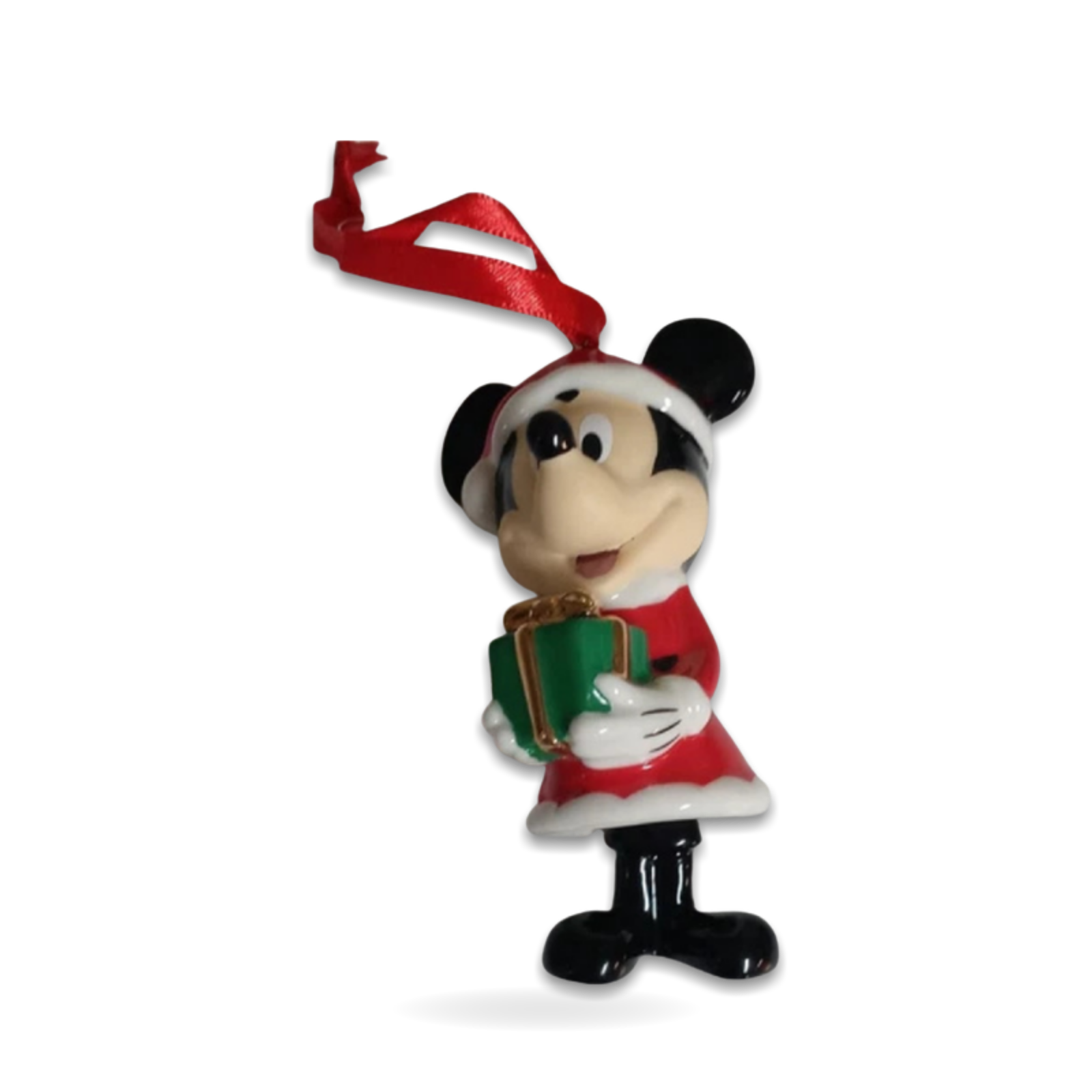 Mickey Mouse Santa Porcelain Seasonal Ornament
