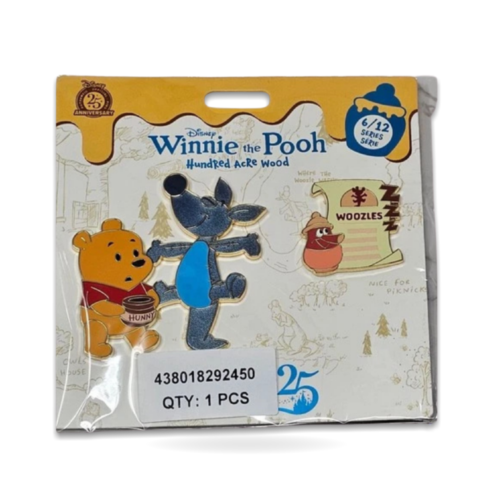 Winnie the Pooh Hundred Acre Wood Series 6/12 Woozle Set Trading Pin