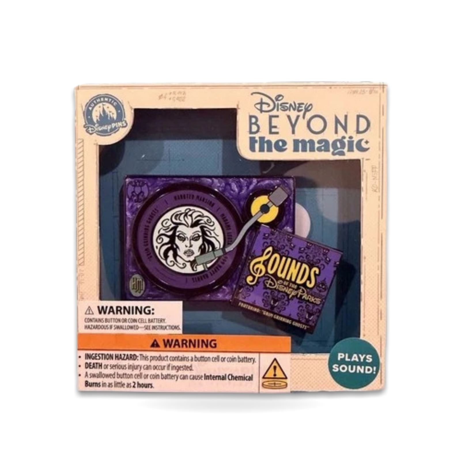 D23 Beyond the Magic Sounds Of the Record Madame Leota 750 Trading Pin