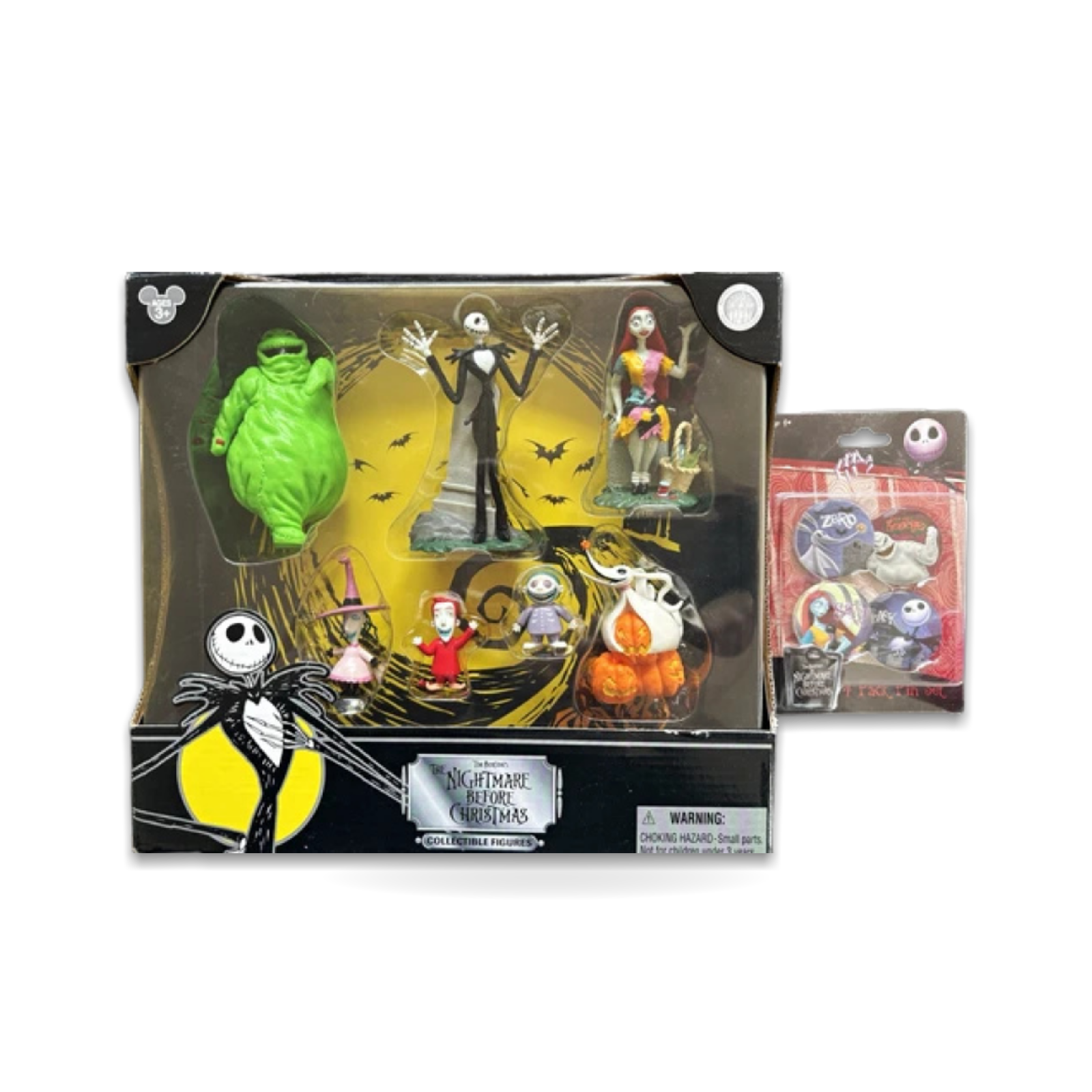 Tim Burton’s Nightmare Before Christmas Figures & 4 Pins Theme Park