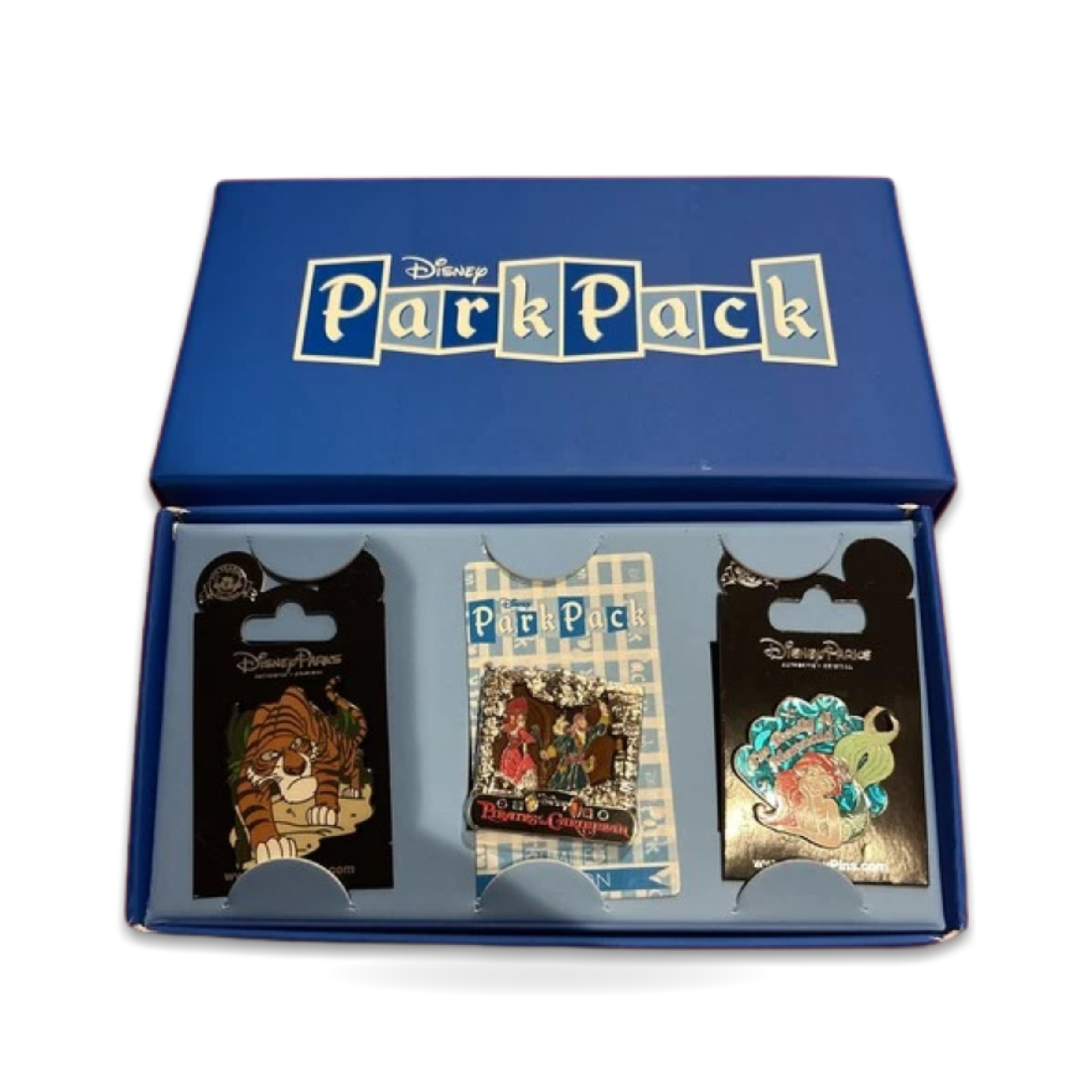 Pack box Pirates Book and Ariel Trading Pin