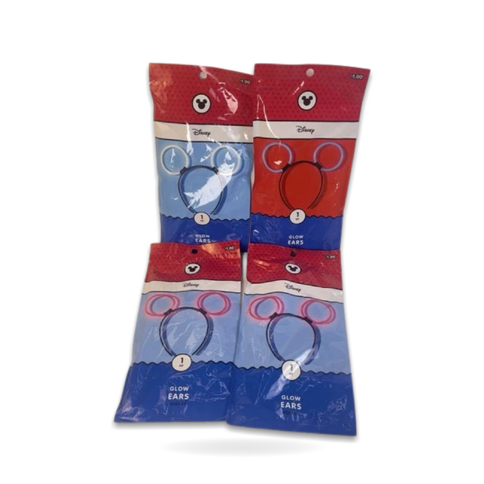 4 Glow Ears Headbands Mickey Mouse Summer Magic 2018