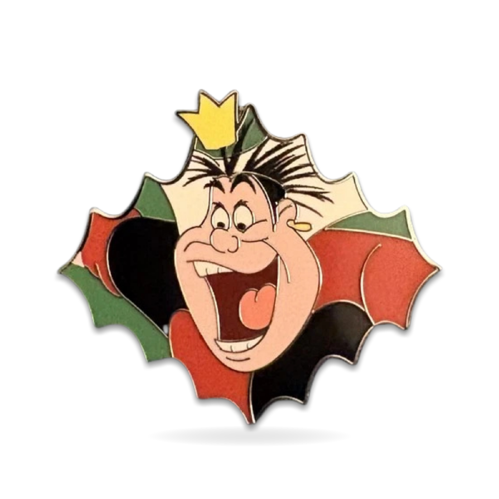 Queen Of Hearts Laughing Villains Booster Alice Wonderland Trading Pin