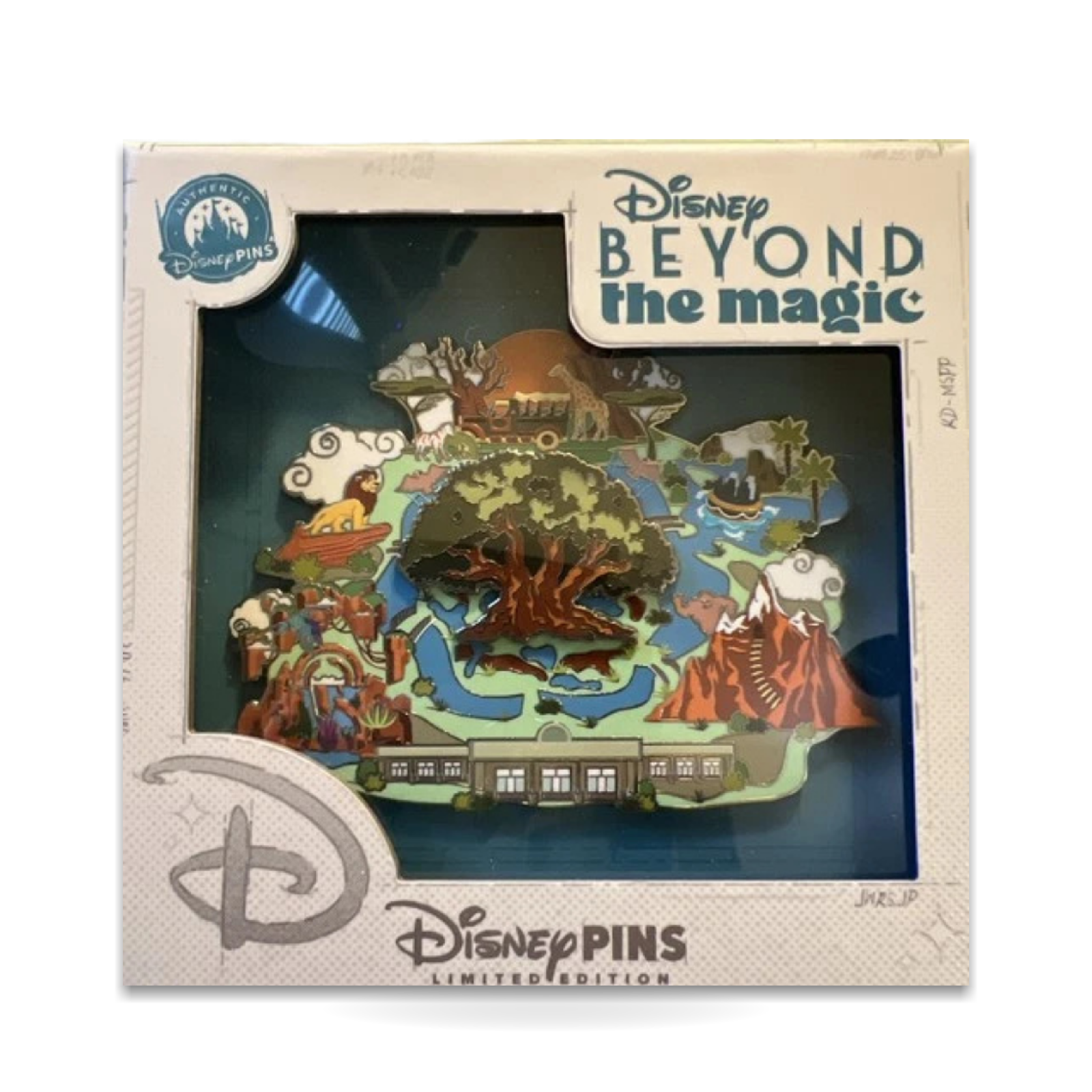 D23 Beyond the Magic Animal Kingdom Map Limited Edition 300 Trading Pin