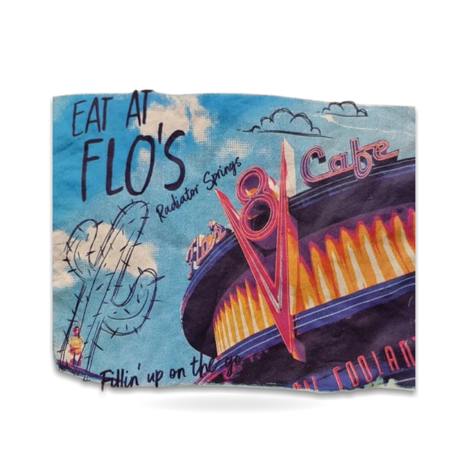 Radiator Springs Eat Women Gray 2X T-Shirt