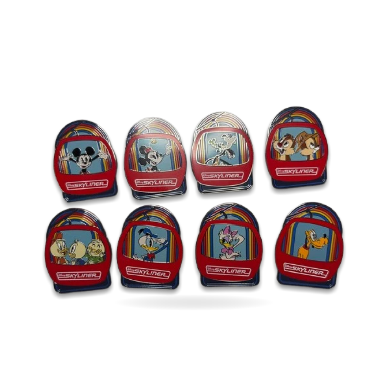 Skyliner mystery pin set of eight