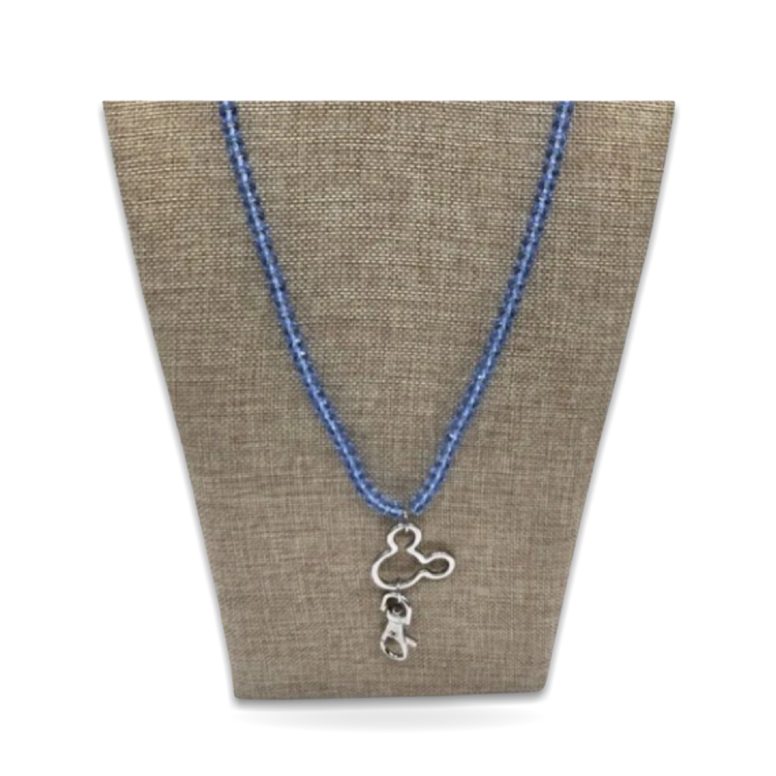 Lanyard Blue Crystal Beads Mickey Mouse
