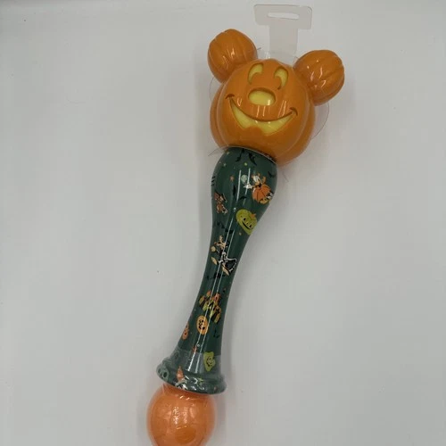 Jack-o'-Lantern Halloween Light-Up Bubble Wand Mickey Pumpkin