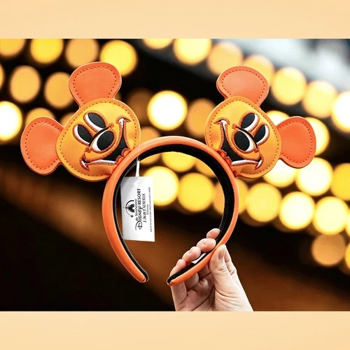 Orange Pumpkin Halloween Jack o' Lantern Ear Headwear