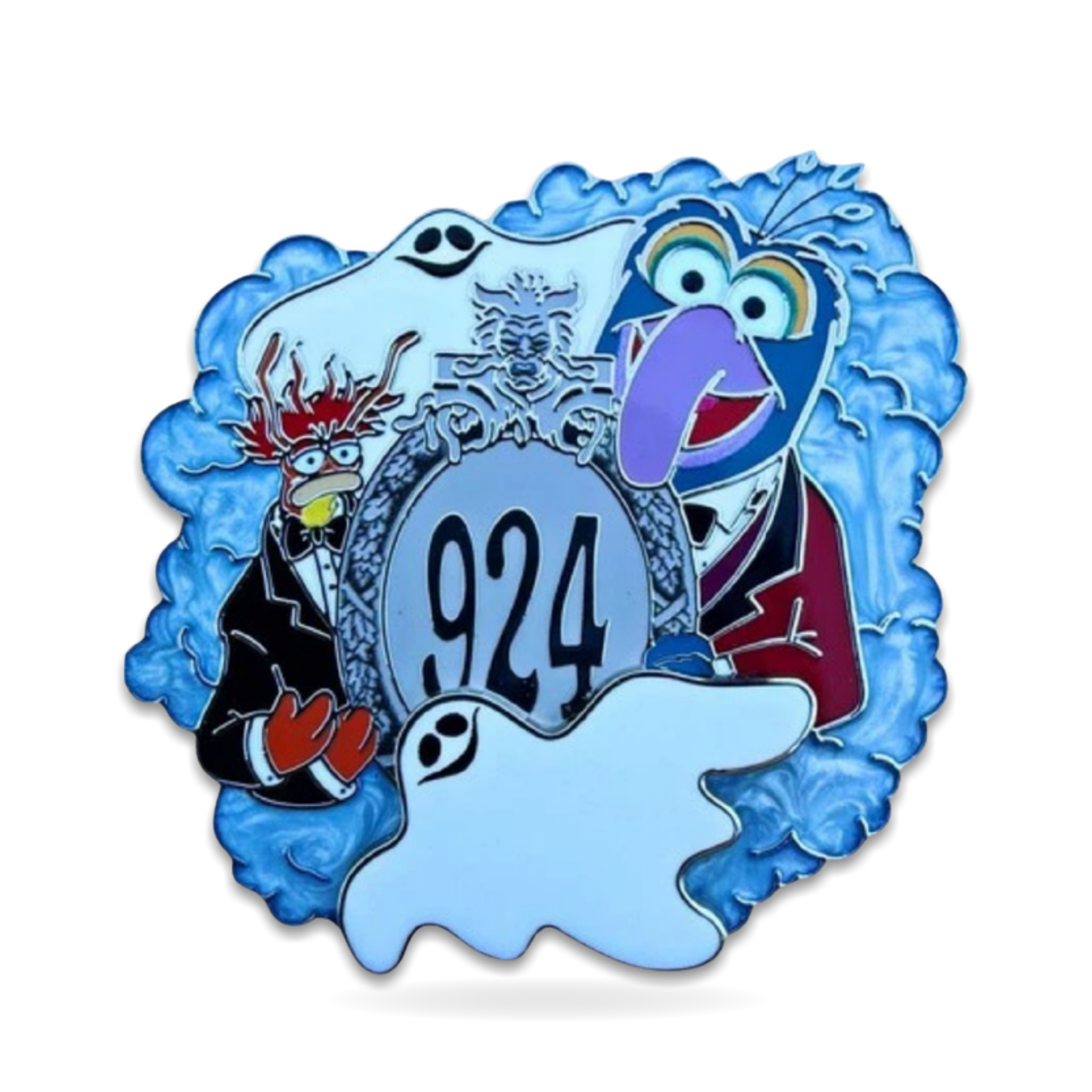 Muppet Haunted Mansion Gonzo Pepe Limited Edition 5000 Trading Pin
