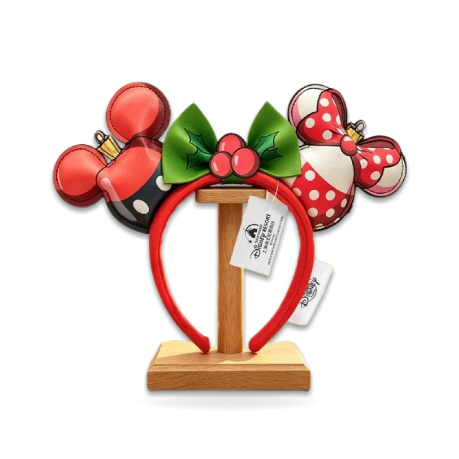 Christmas Minnie Mouse Ears Bow Loungfly Headband Gifts Seasonal Ornament