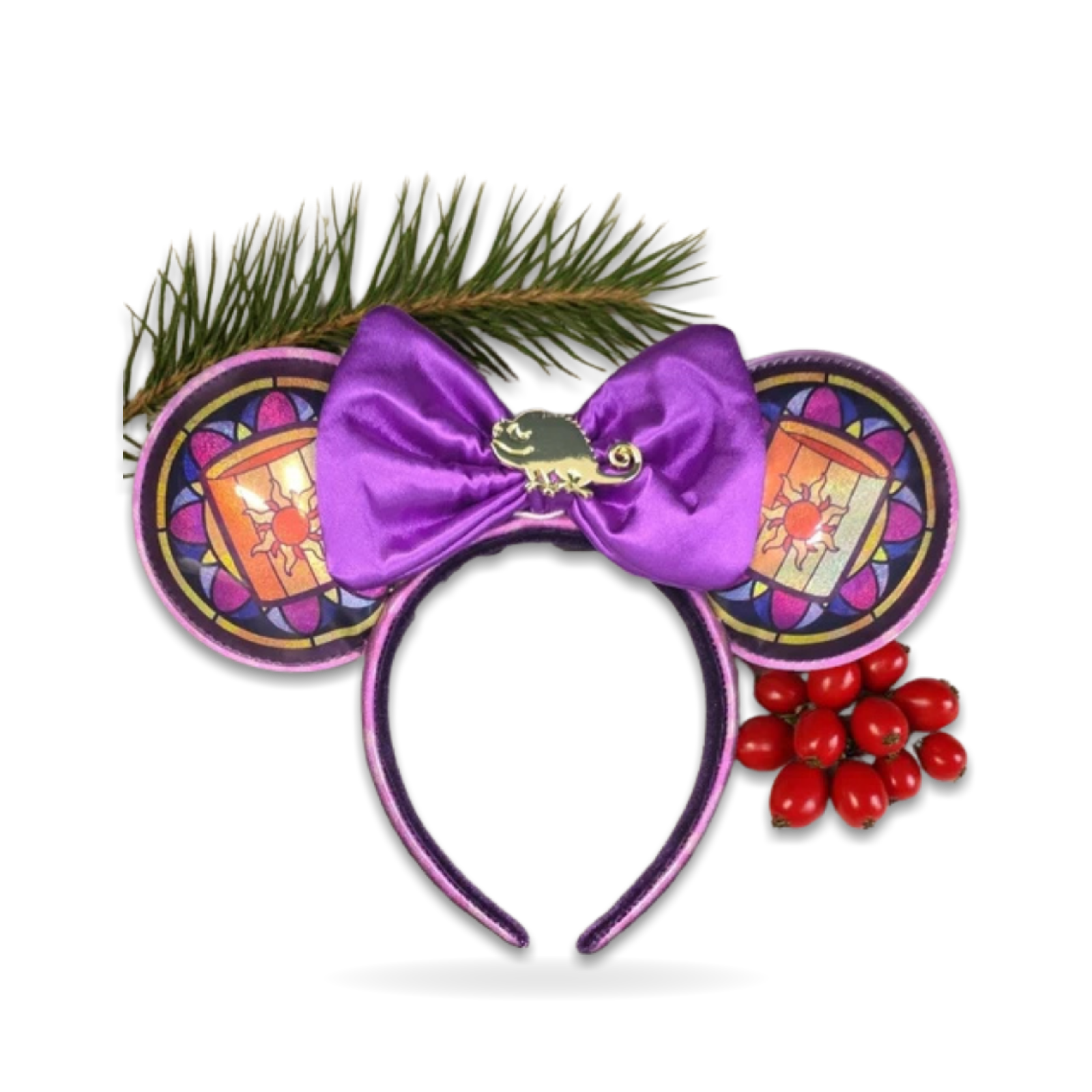 Loungefly Tangled Rapunzel Stained Glass Purple Princess Ear Headwear