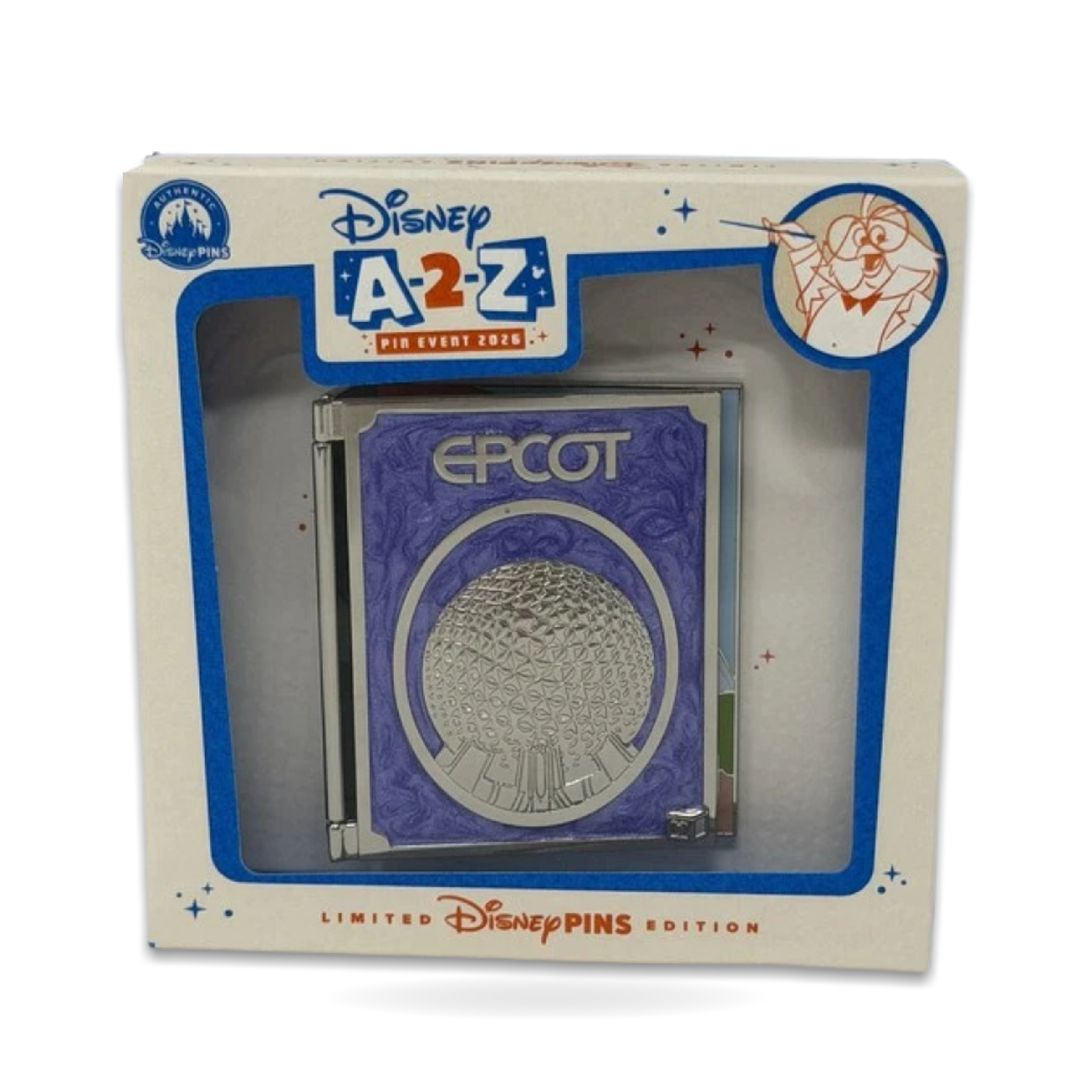 A2z A-2-z Event Storybook Epcot Figment and Mickey Limited Edition 550 Trading Pin