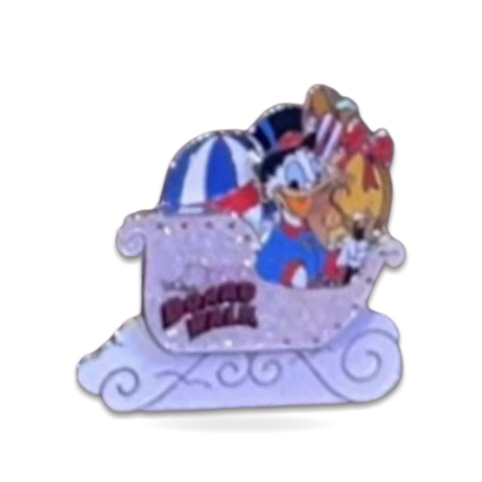 Donald Duck Boardwalk holiday sleigh pin