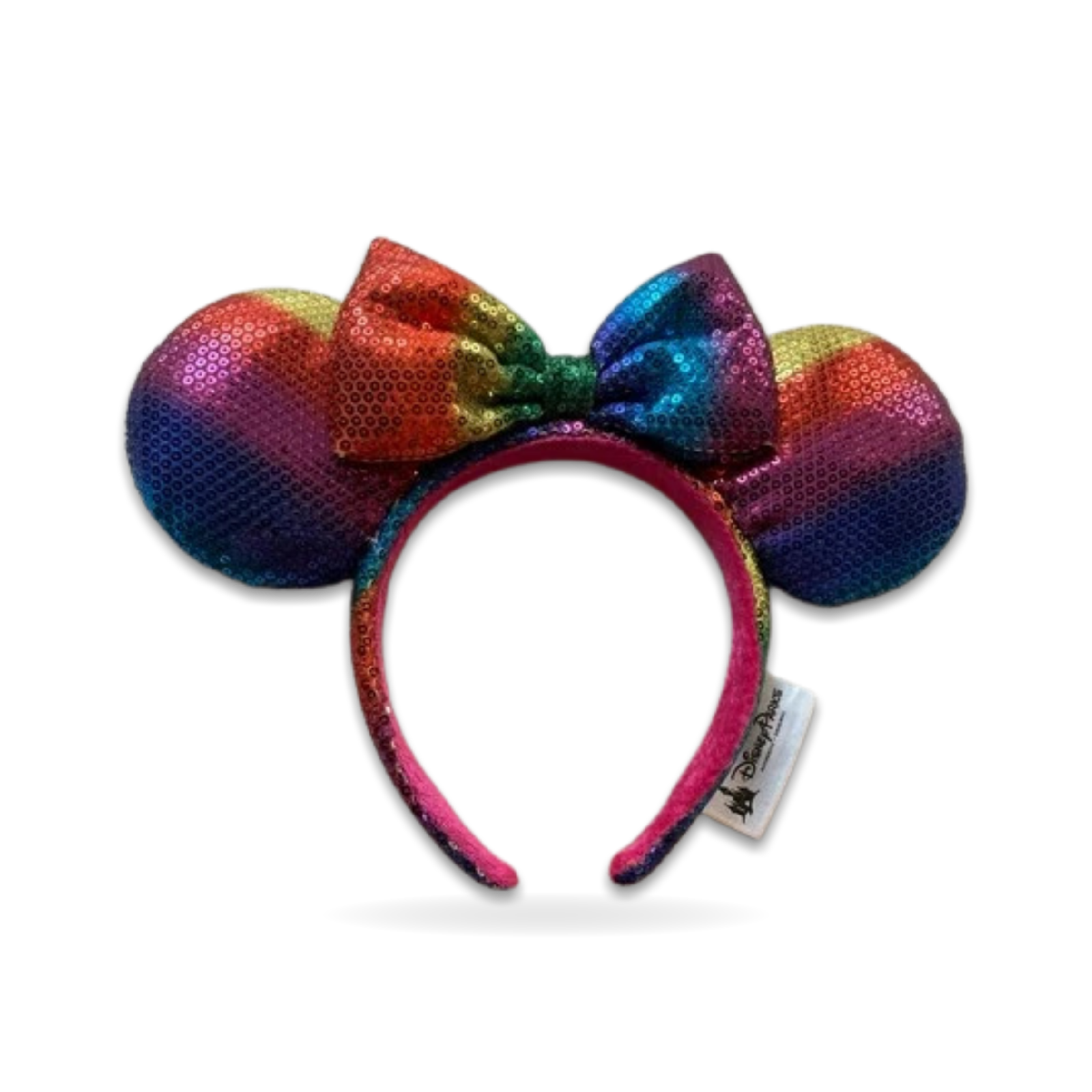 Rainbow Pride Sequin Minnie Mouse Ear Headwear