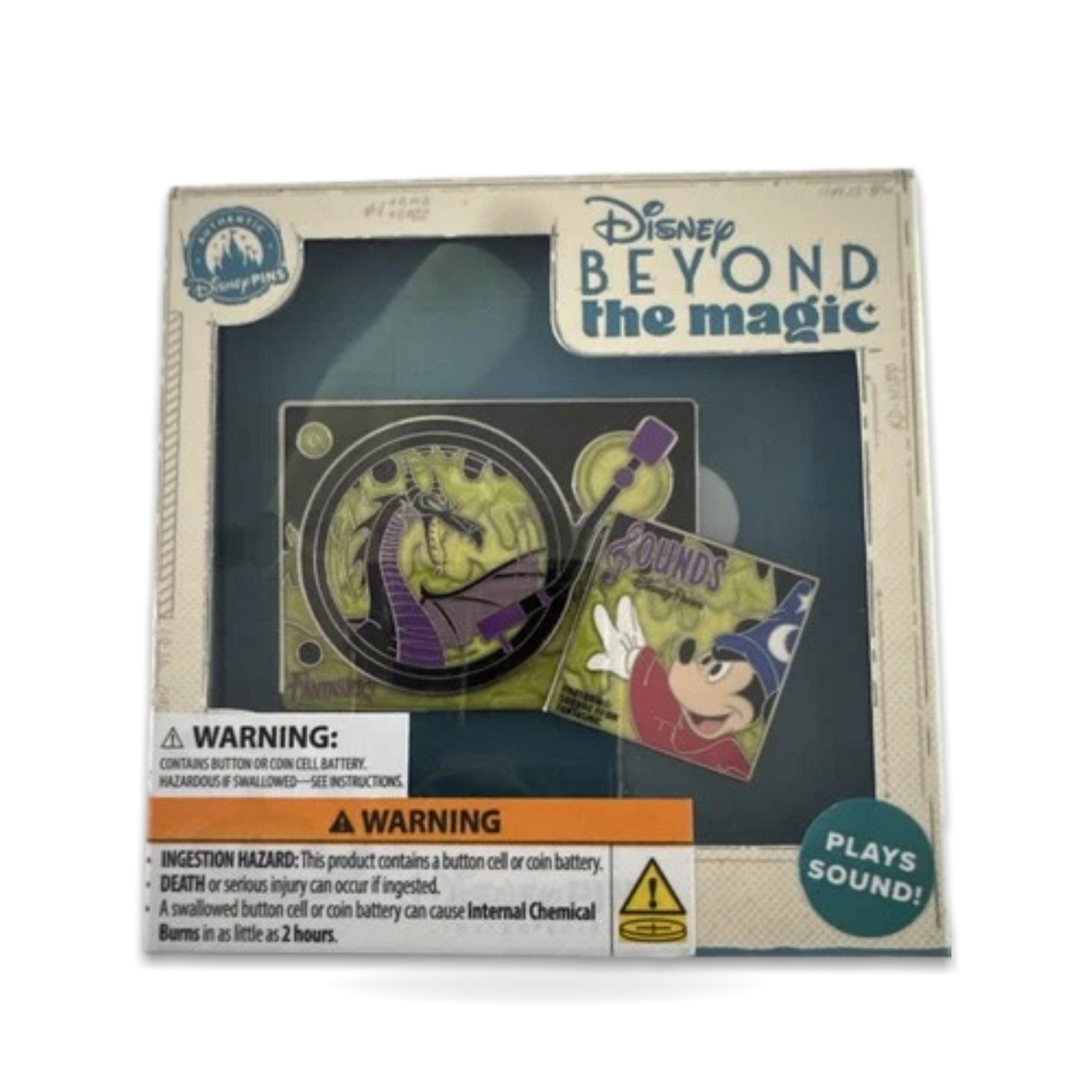 D23 Beyond the Record Fantasmic 750 Trading Pin