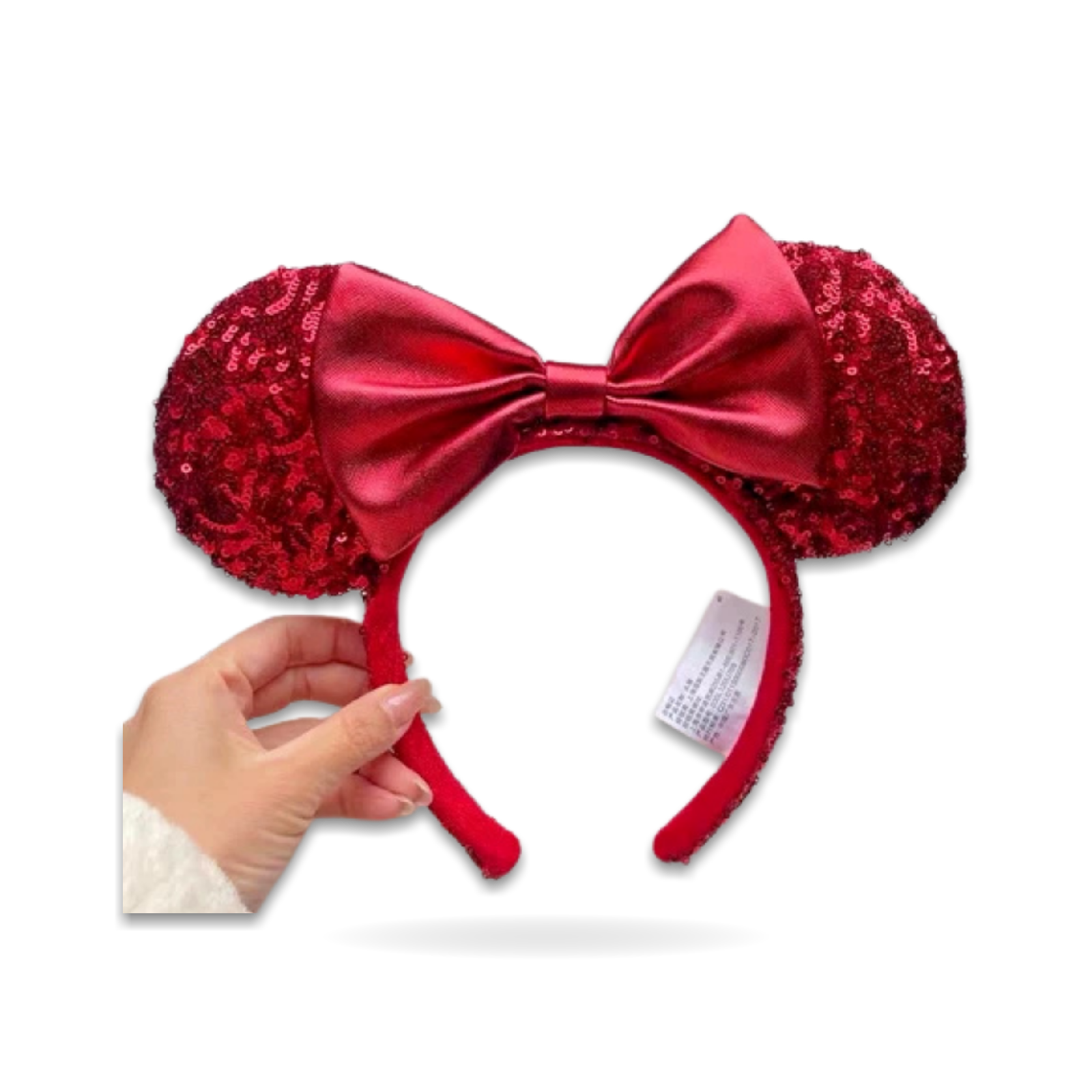 Red Sequin Bow RedPirate Exclusive Minnie Ear Headwear
