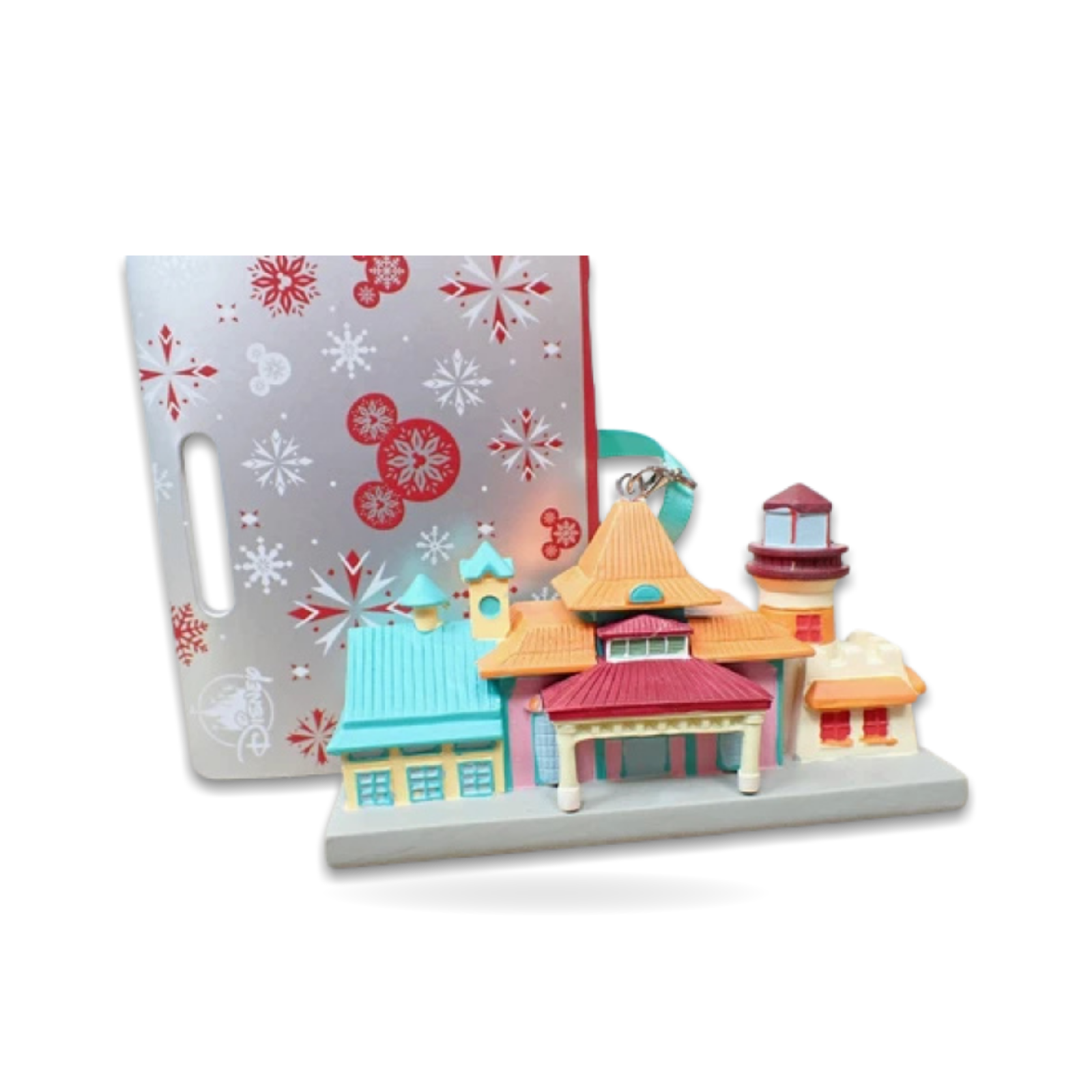 Caribbean Beach Hotel Christmas Mickey Broken Seasonal Ornament