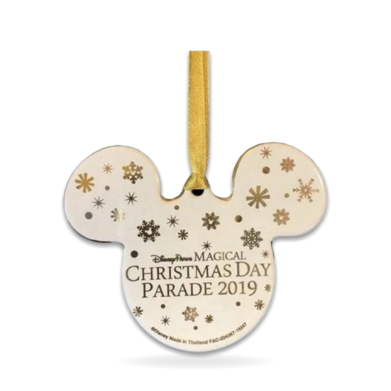 Magical Christmas Day Parade Mickey 4 Ceramic Seasonal Ornament