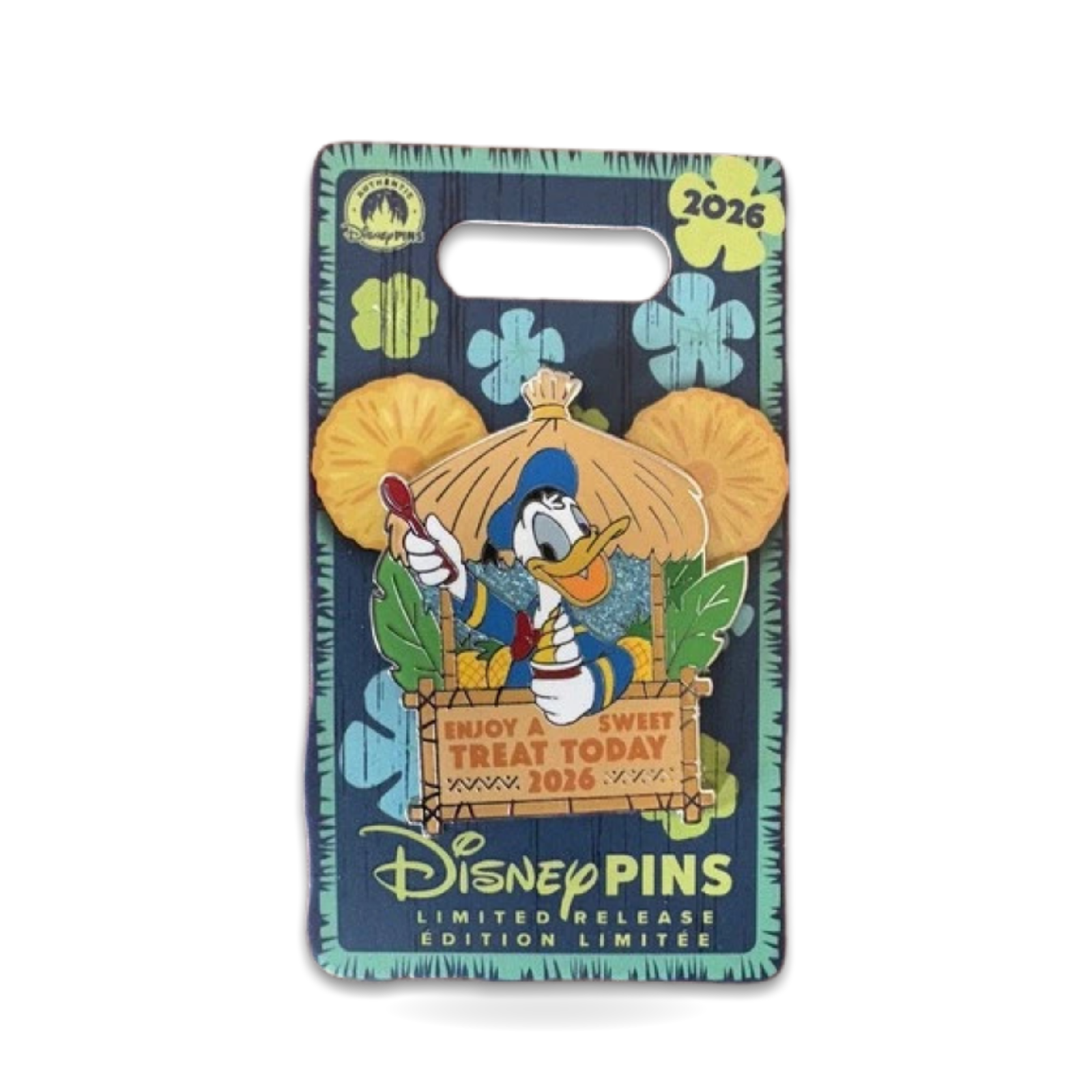 Donald Duck Enjoy Whip Trading Pin