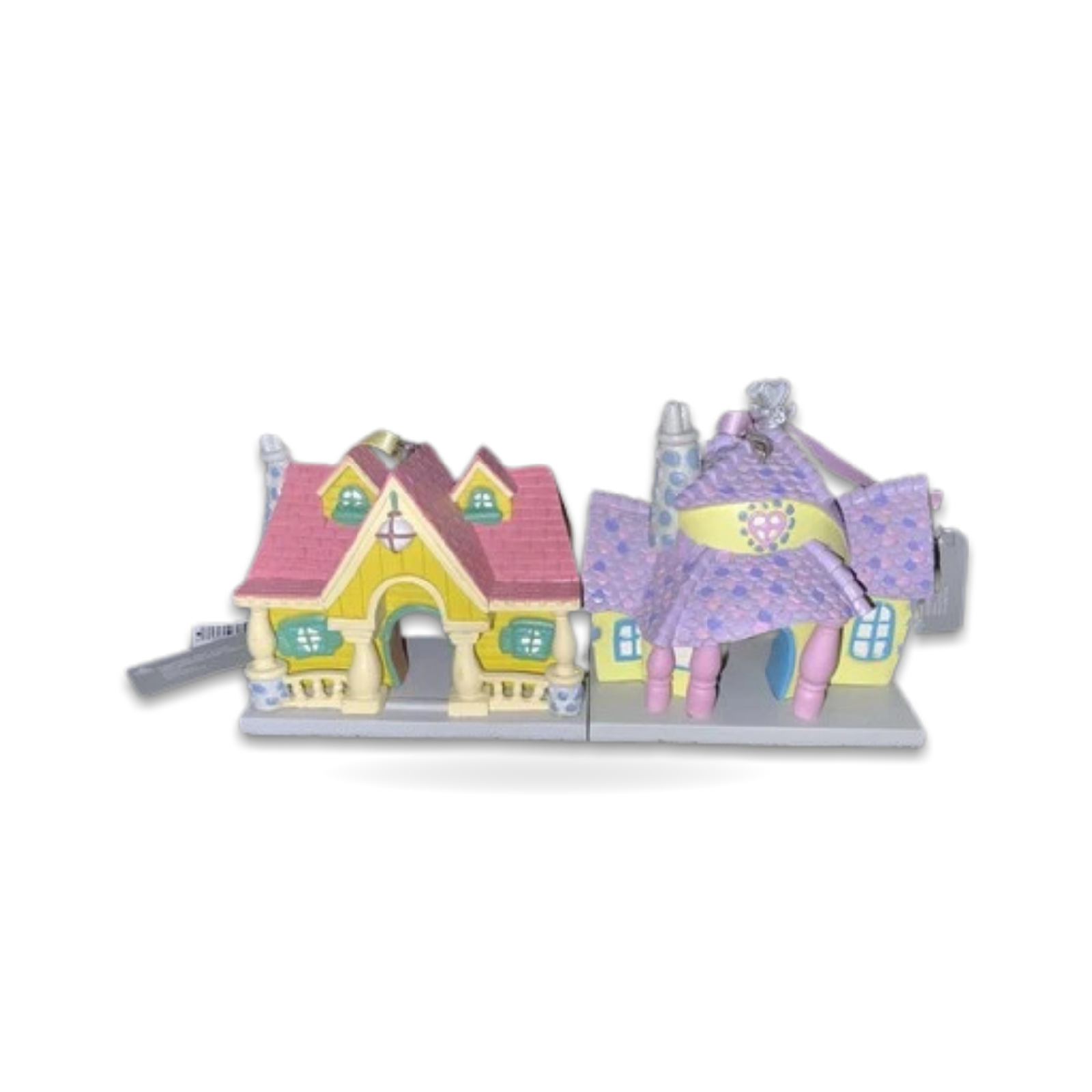 and Minnie Mouse Toontown House Ornaments Set of 2 Mickey Mouse