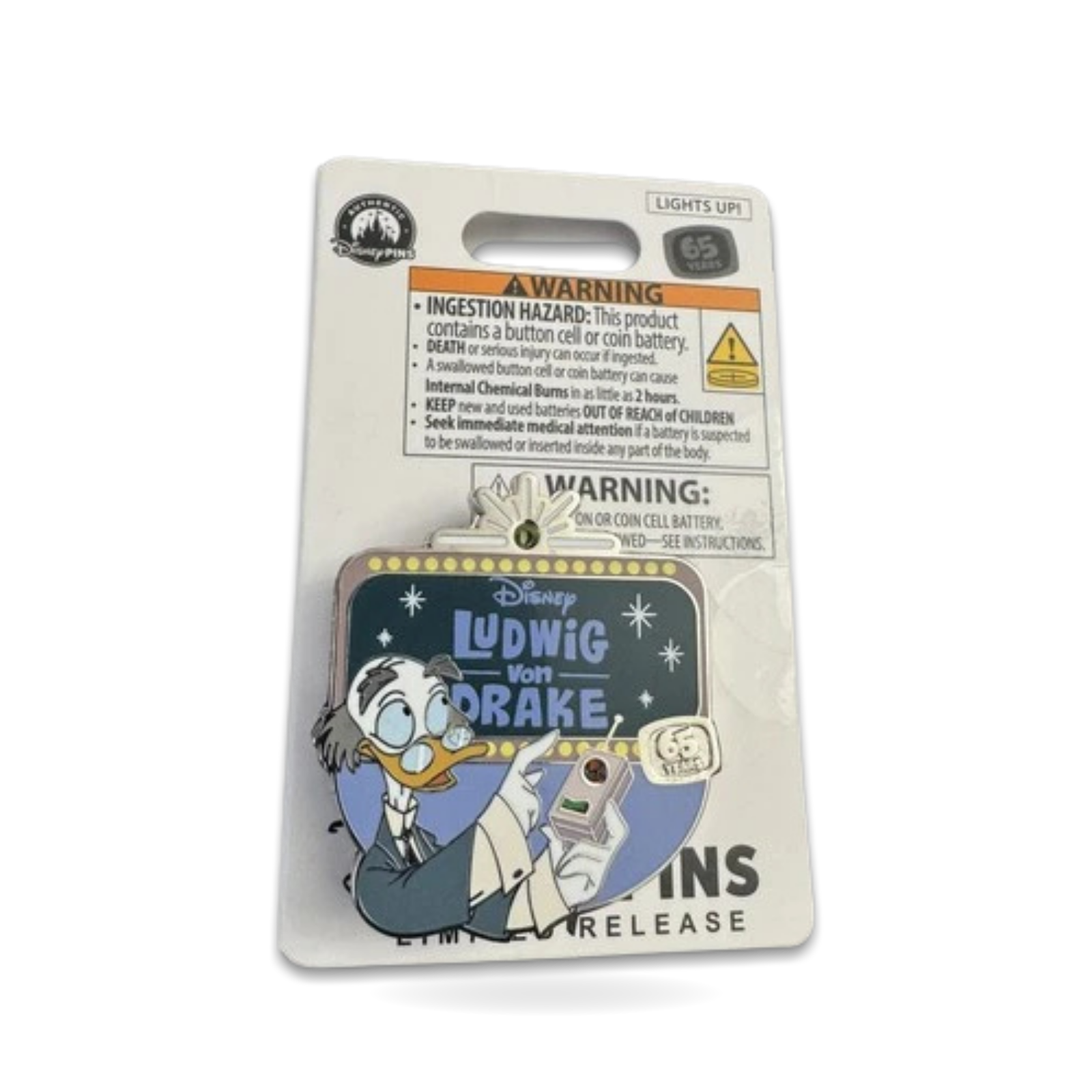Ludwig Von Drake 65th Anniversary Limited Release Trading Pin