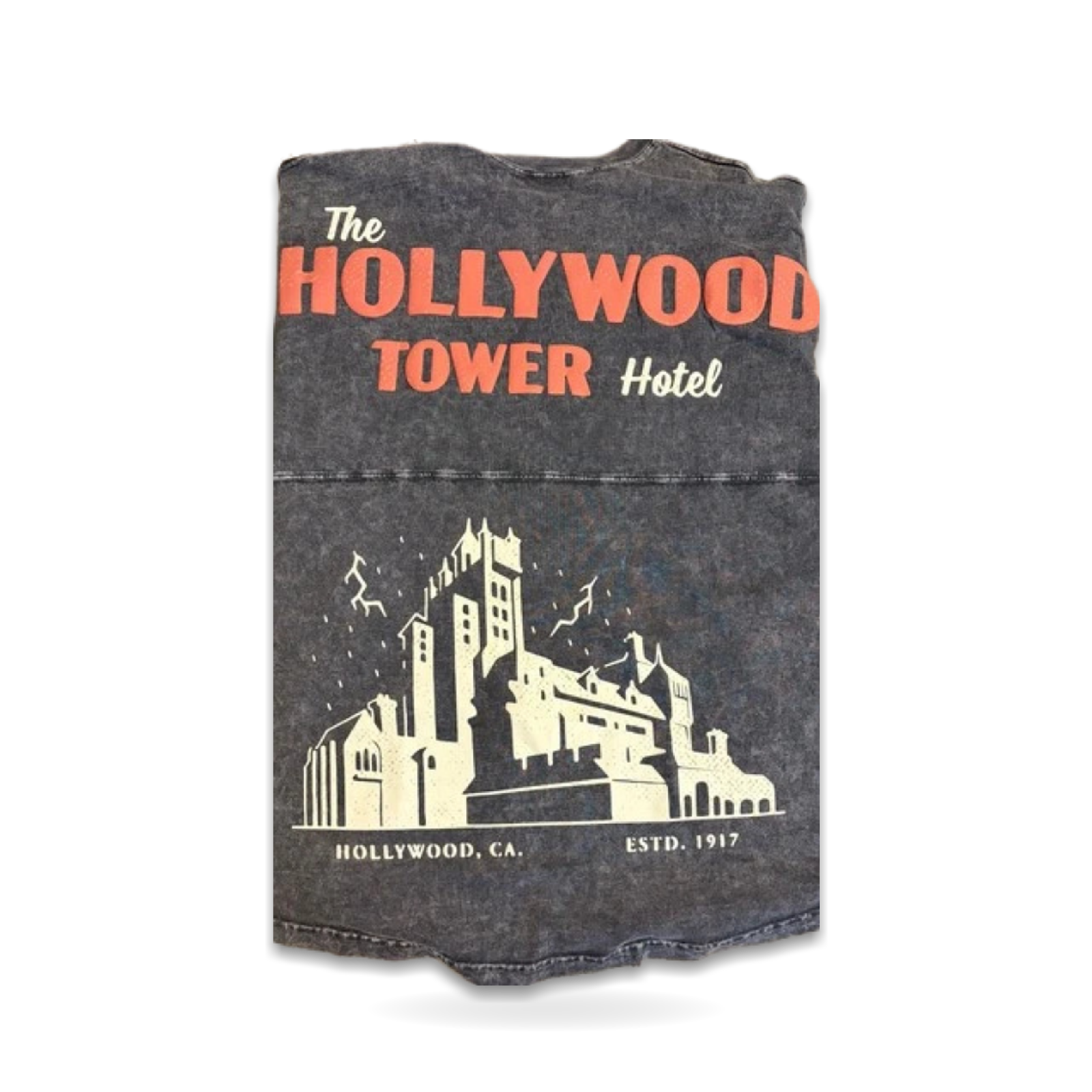 Tower of Terror Xxl Black Acid Wash Spirit Jersey