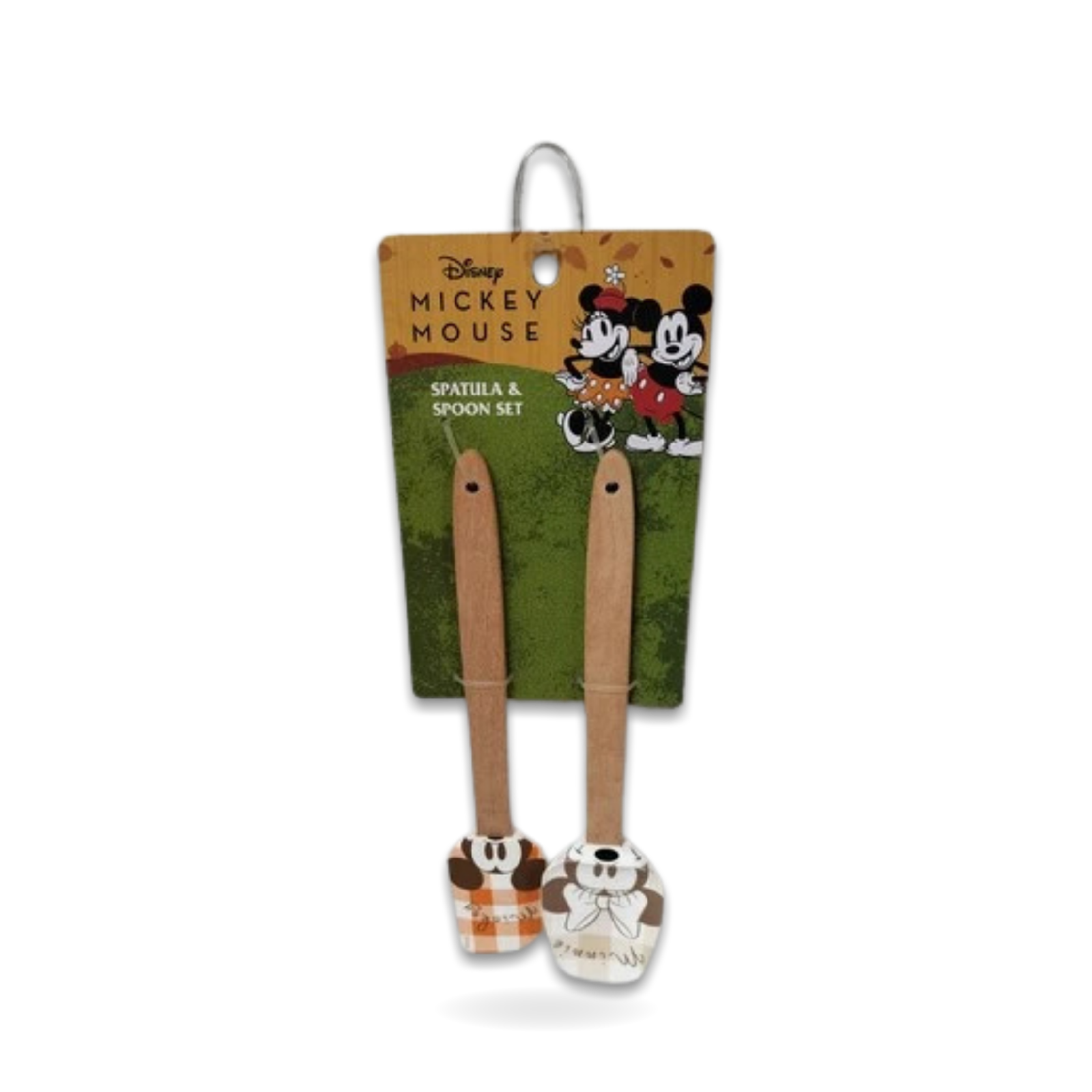 Minnie Mouse Fall Season Spatula And Spoon Set Plaid Mickey