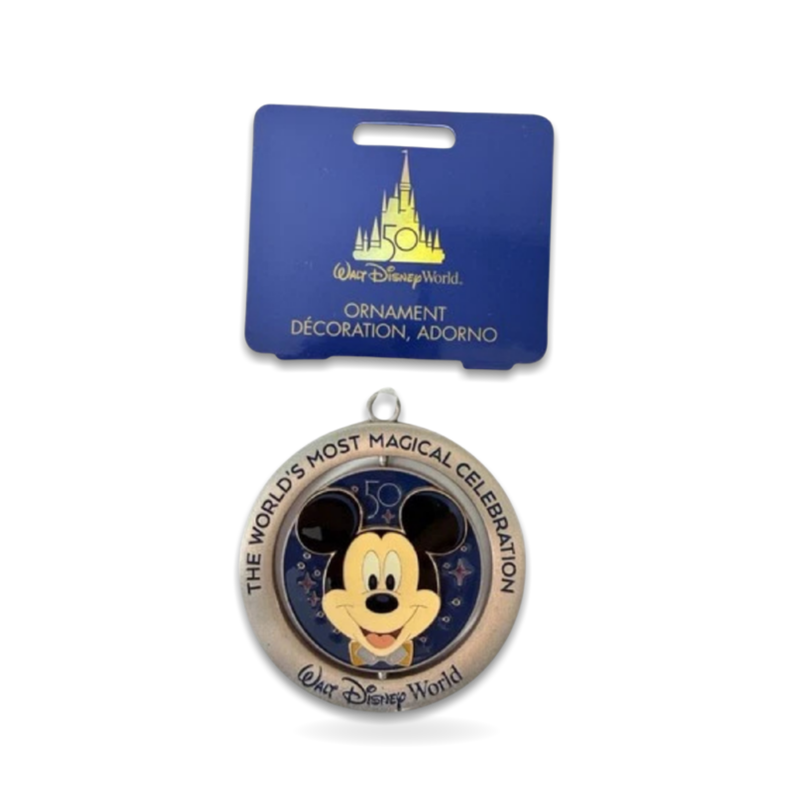 50th Anniversary Mickey Mouse Spinner Seasonal Ornament