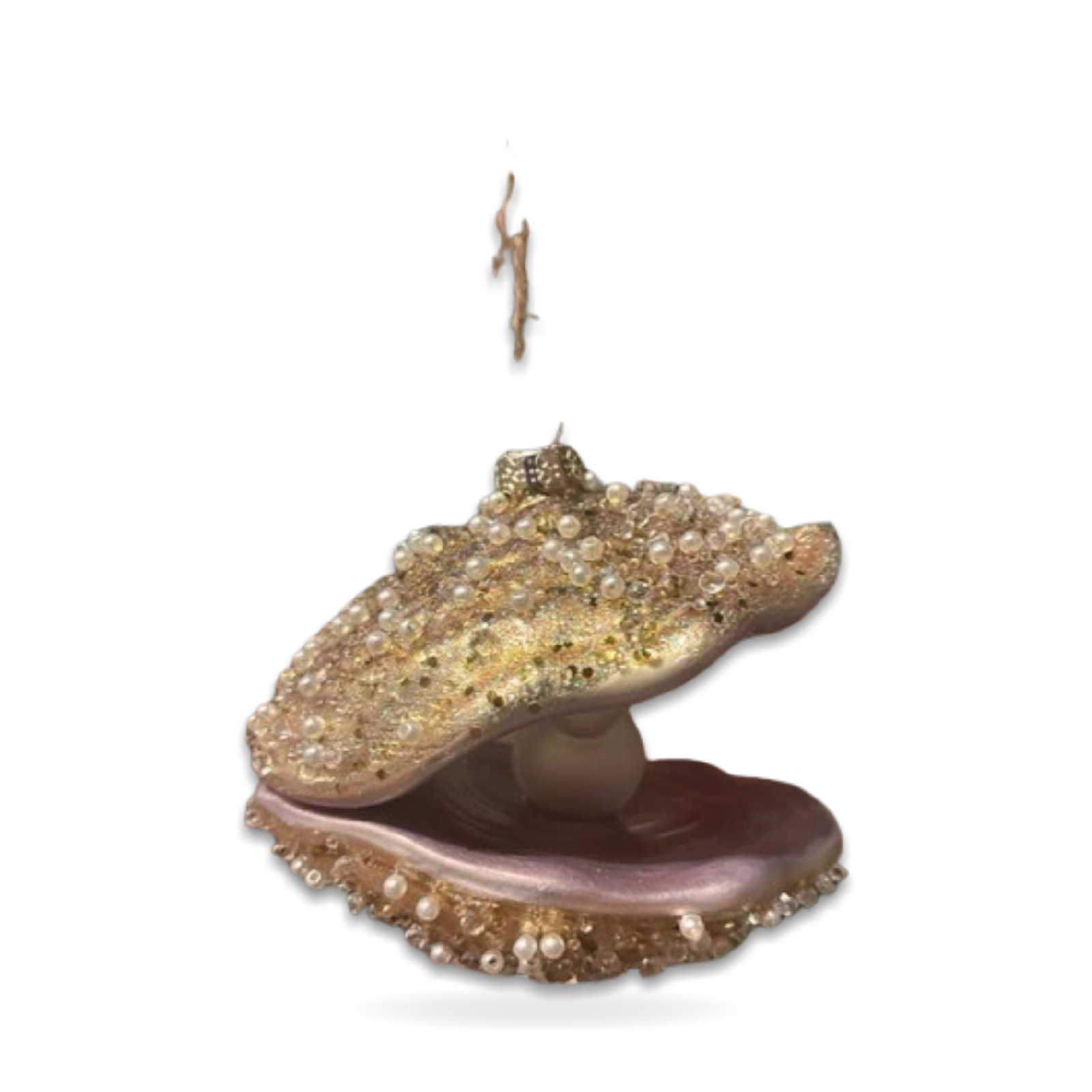 Summer Mickey Mouse Oyster Pearl Clam Seasonal Ornament