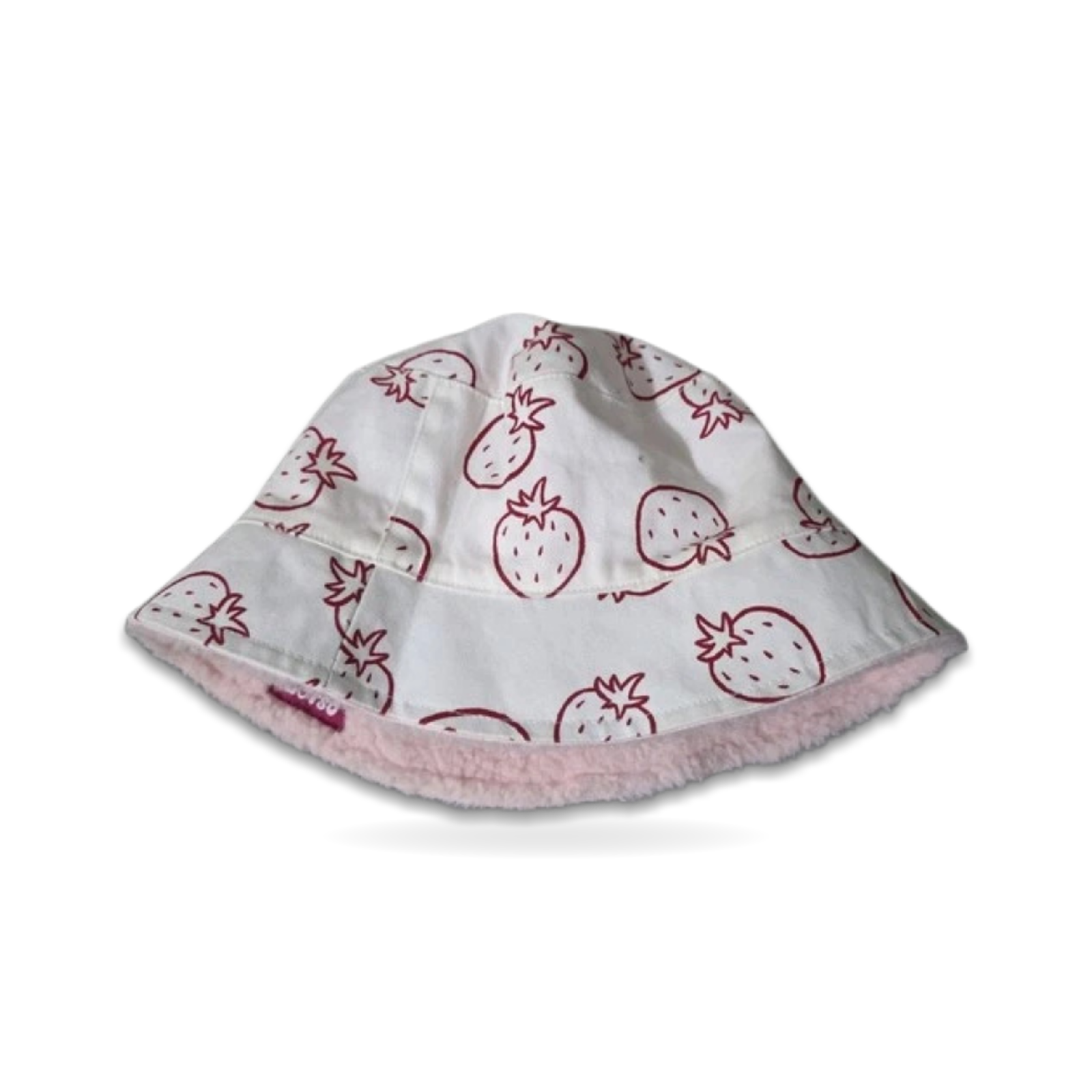 Lotso Bucket Hat Cap Reversible Strawberry Fuzzy Pink Adult Toy Story