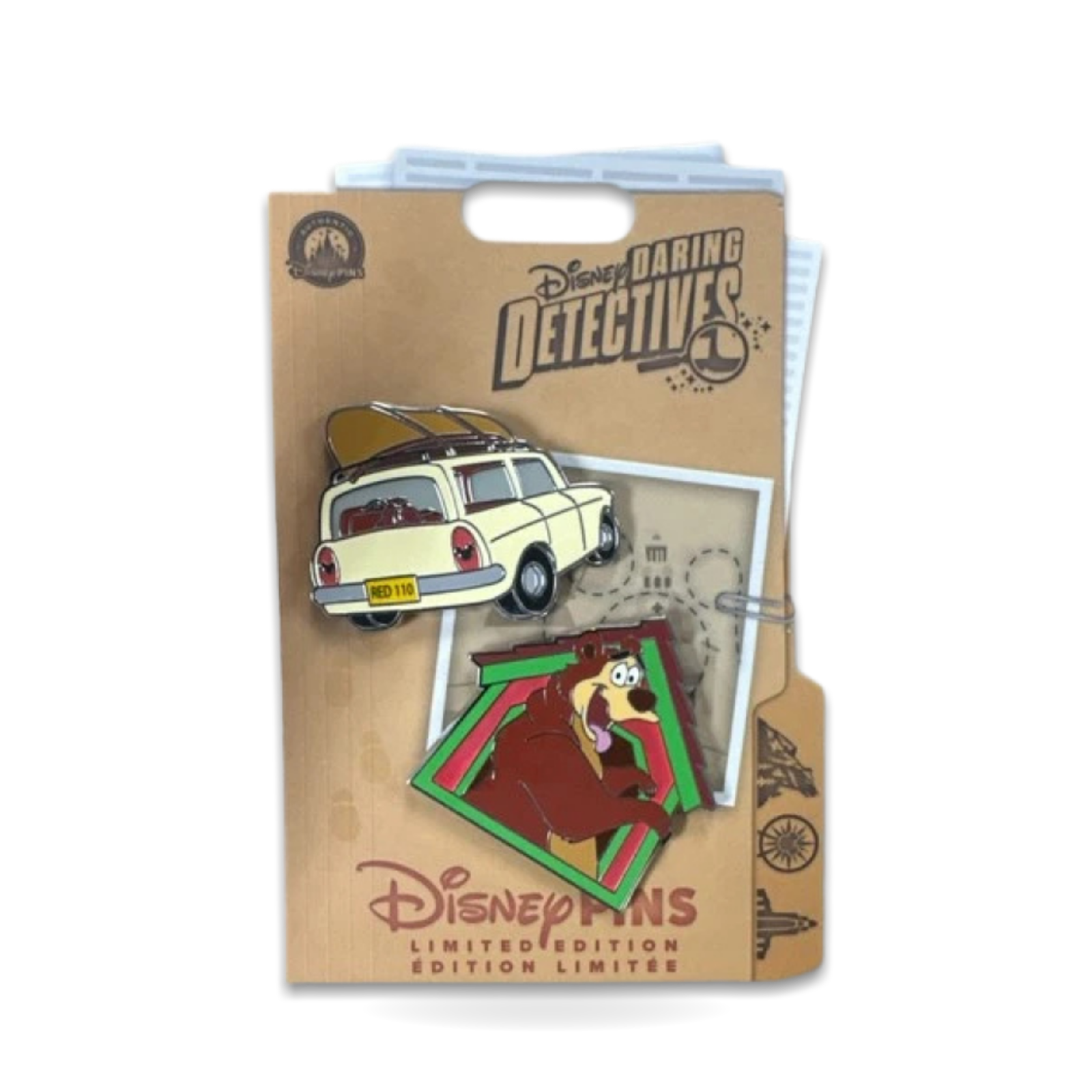 Daring Detectives Humphrey Wagon Limited Edition Trading Pin