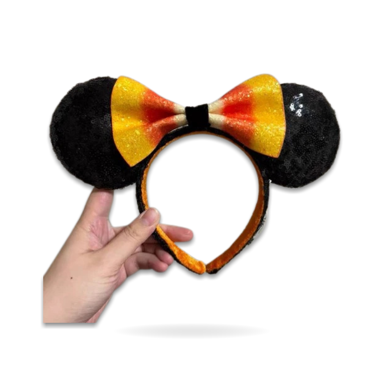 Halloween Candy Corn Minnie Mouse Bow Ear Headwear