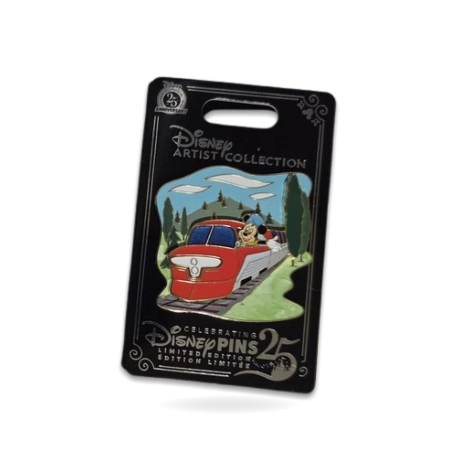 Artist Series Alex Mickey Red Train Trading Pin