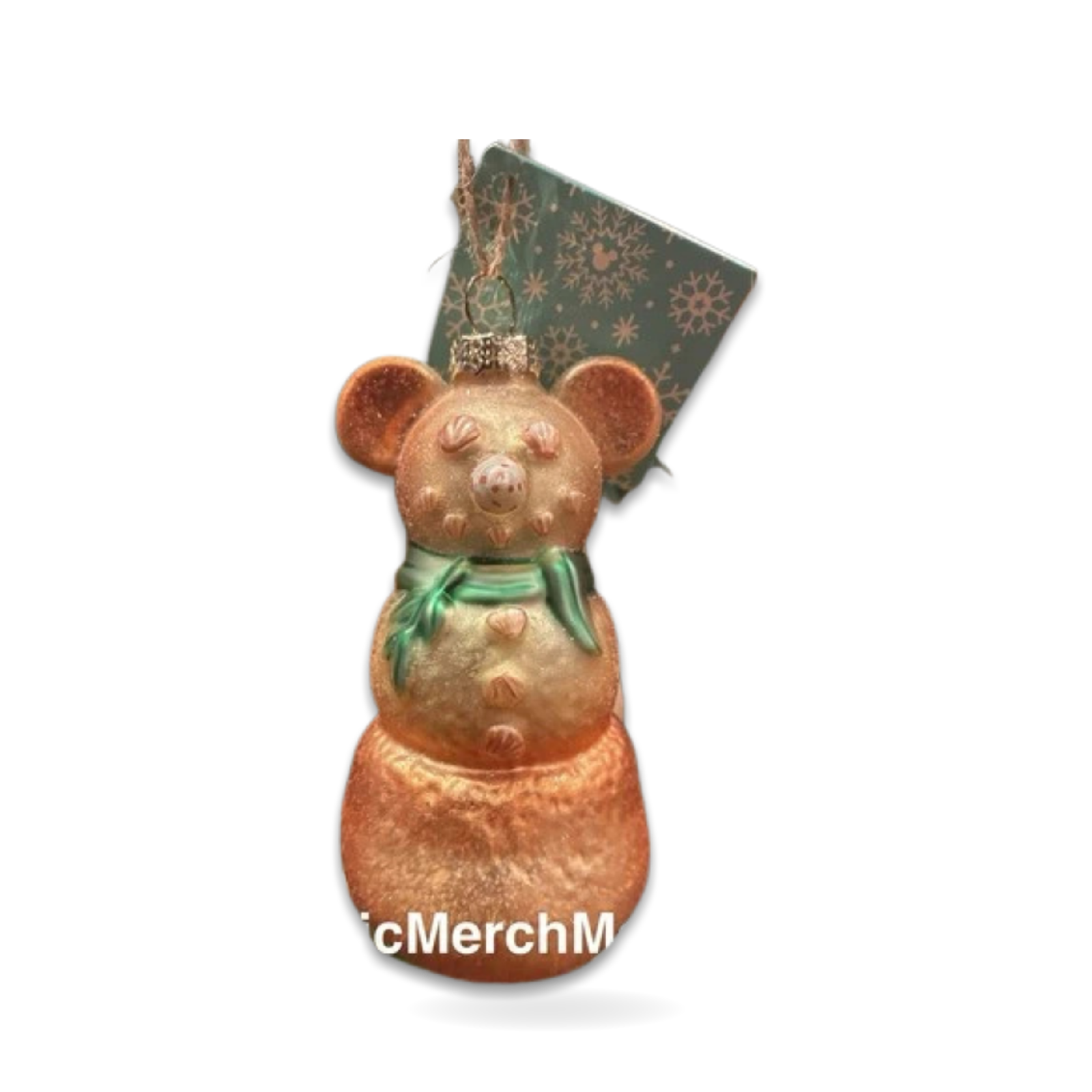 Summer Mickey Mouse Sand Snowman Seasonal Ornament