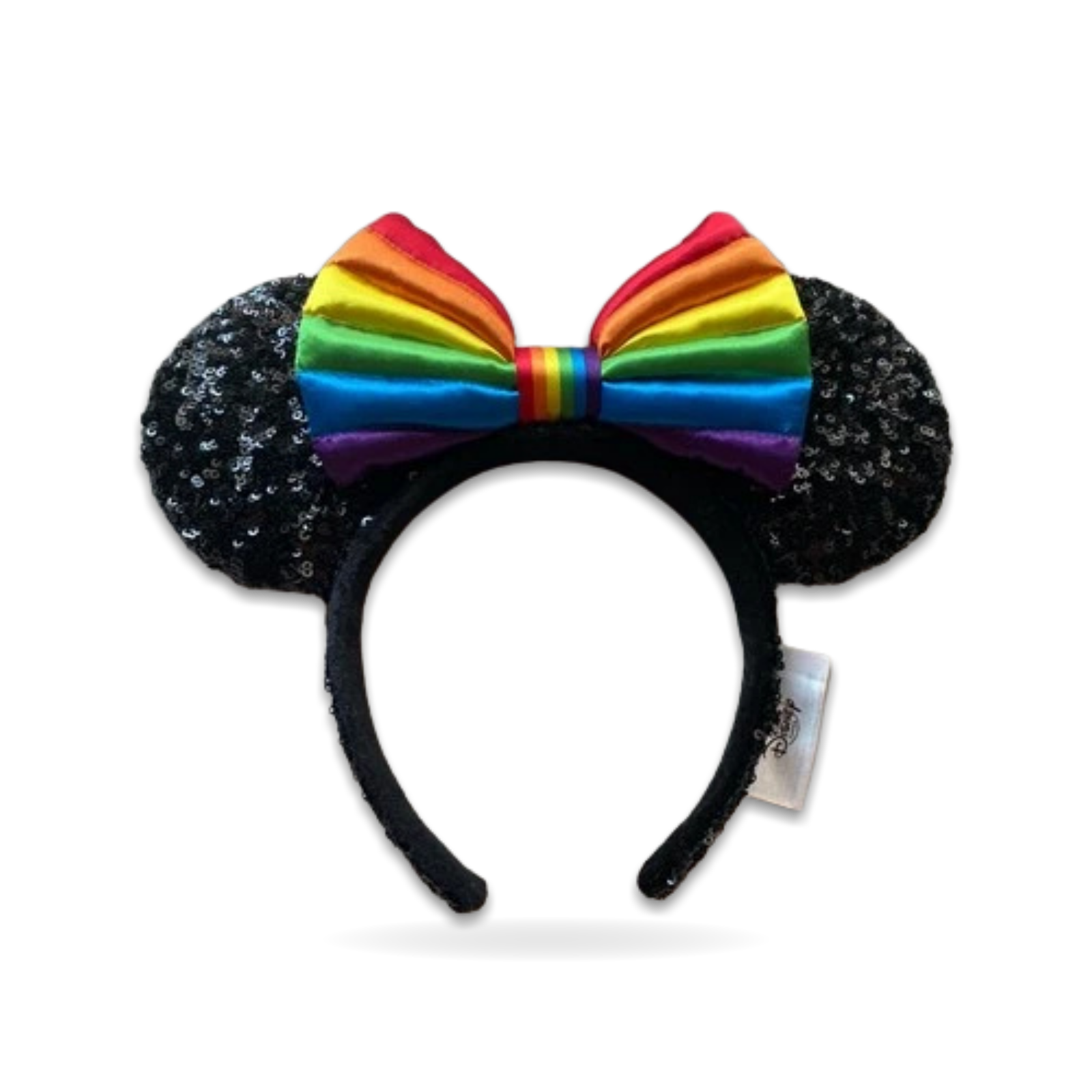 Minnie rainbow sequin pride ears