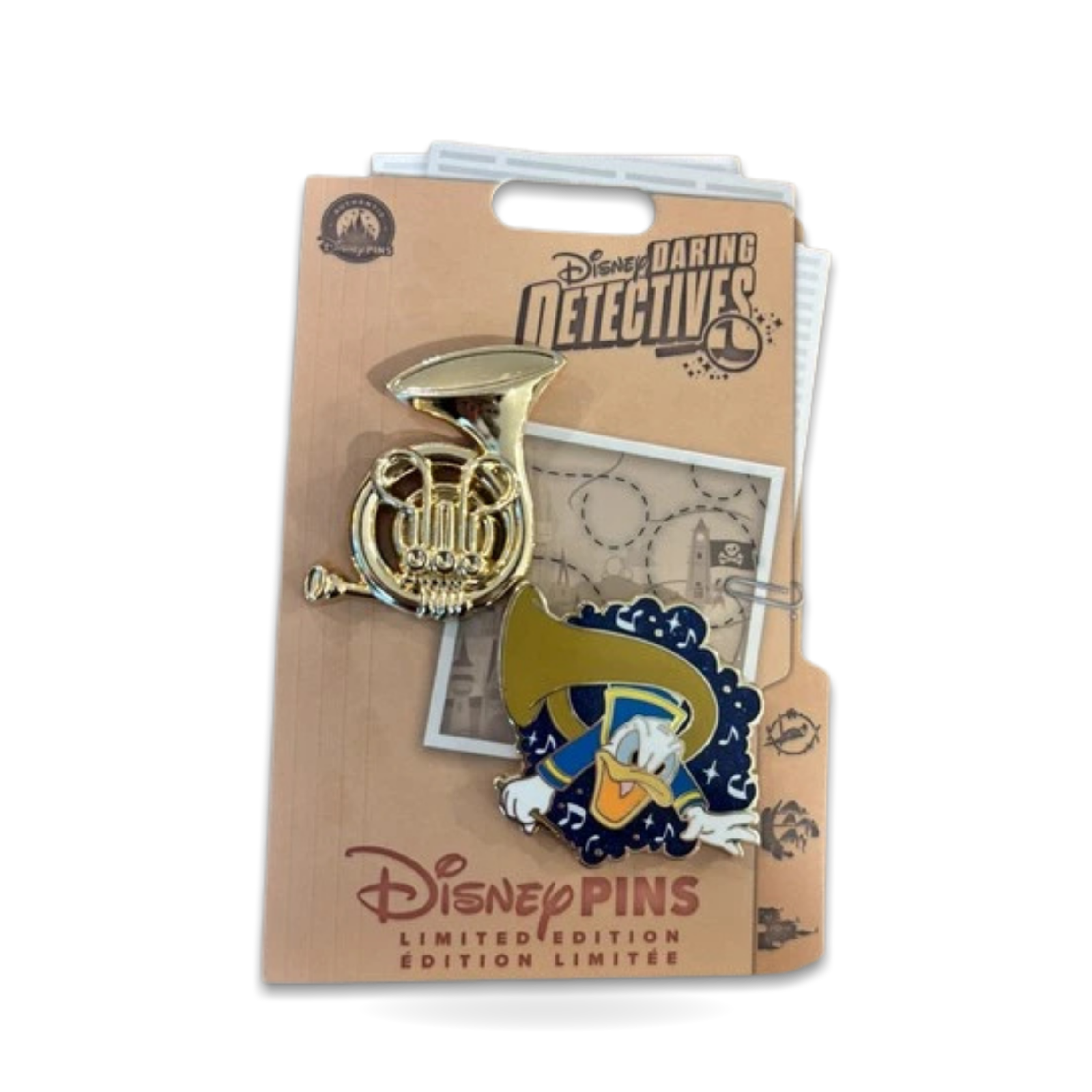 Daring Detectives Mickey’s Philharmagic Donald Trading Pin