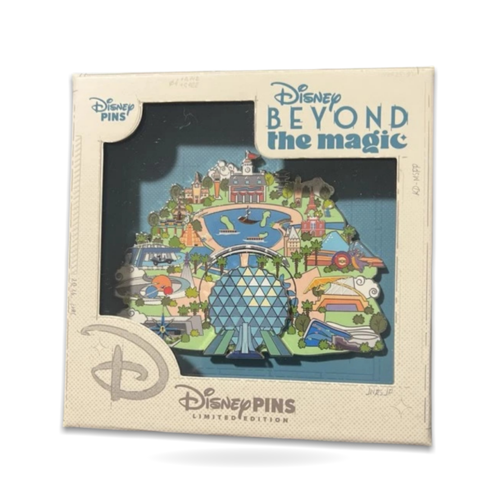 D23 Beyond the Magic Epcot Center Map Set Limited Edition 300 Trading Pin