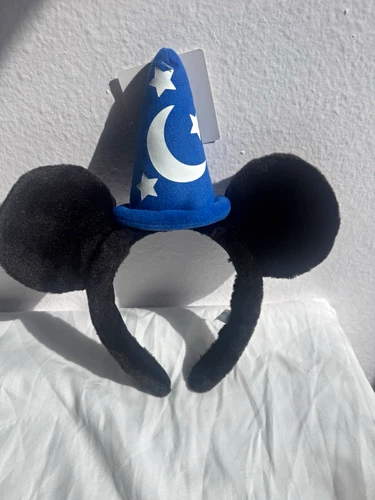Fantasia Sorcerer Mickey Hat Moon Stars Ear Headwear