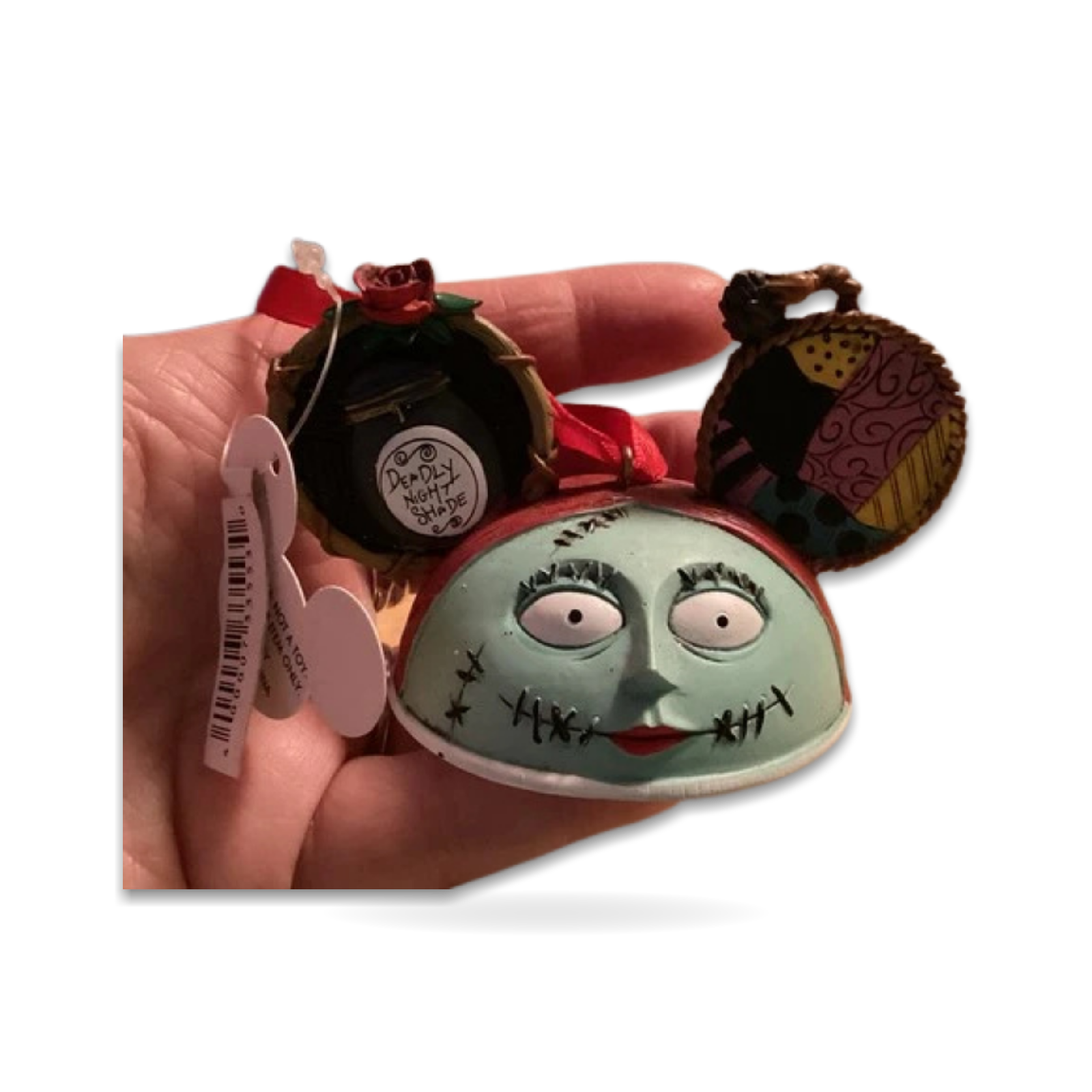 Mickey Ear Hat Sally Nightmare Before Christmas Seasonal Ornament