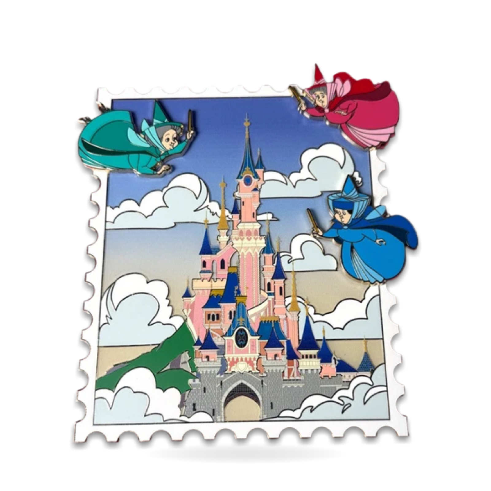 D23 Paris Sleeping Jumbo Castles of Trading Pin