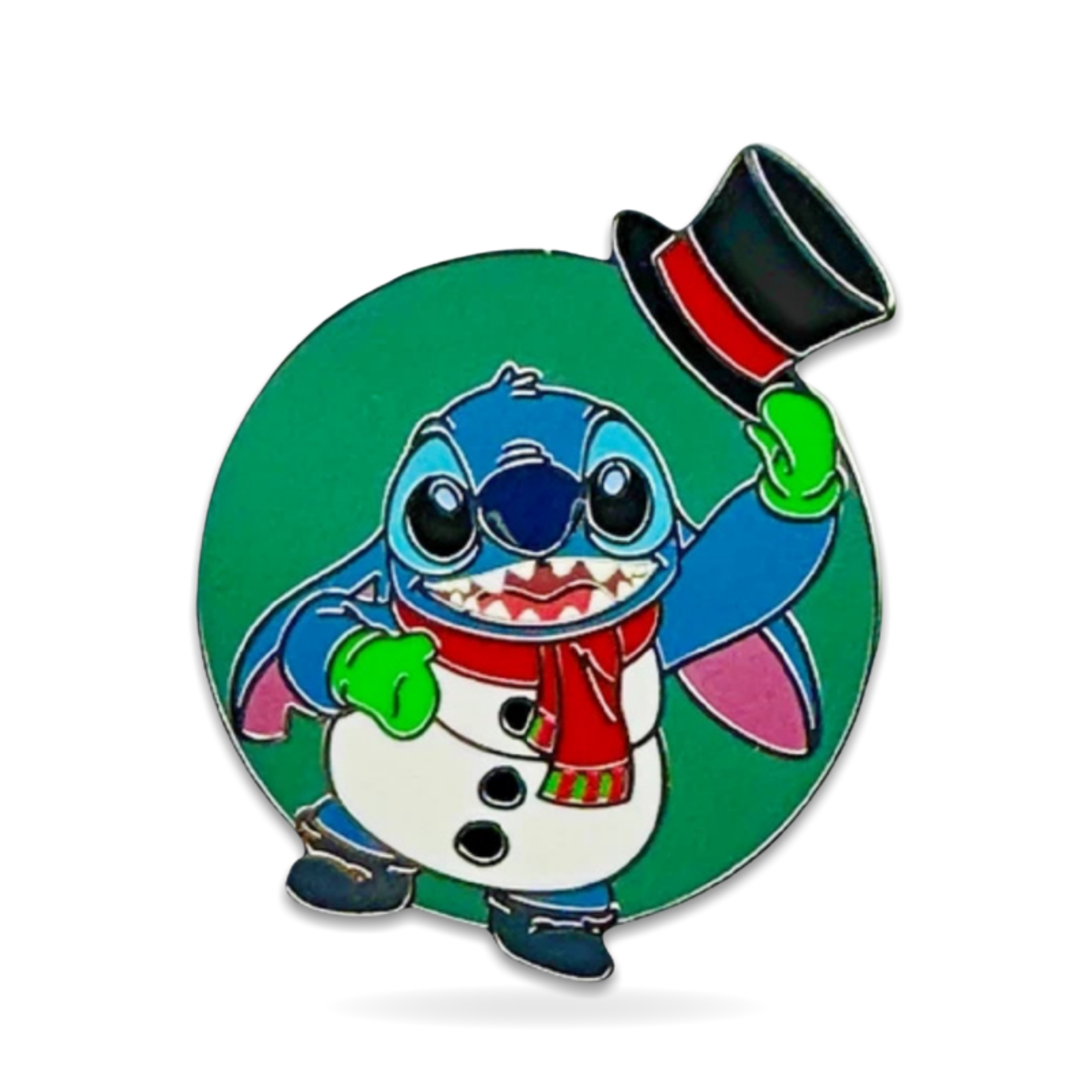 Christmas Merry Stitchmas Holiday Mystery Stitch Snowman Trading Pin