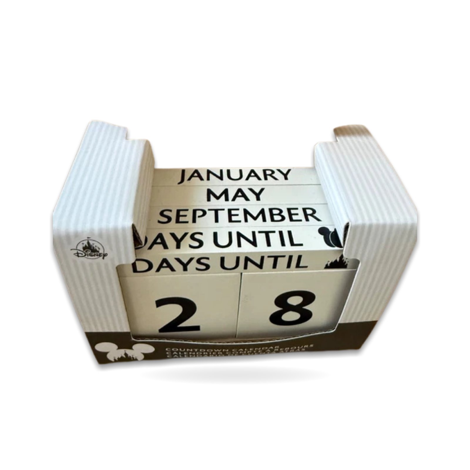 Calendar Count Days Months Mouse Icon Wood Changing Home Collection
