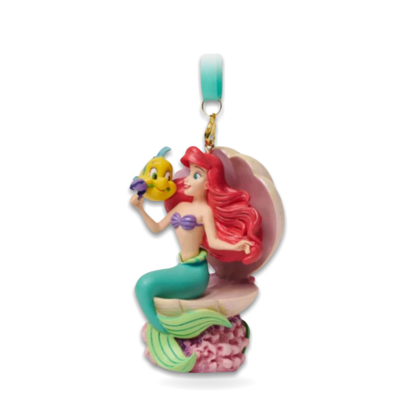 Little Mermaid Princess Ariel Flounder Sketchbook Seasonal Ornament